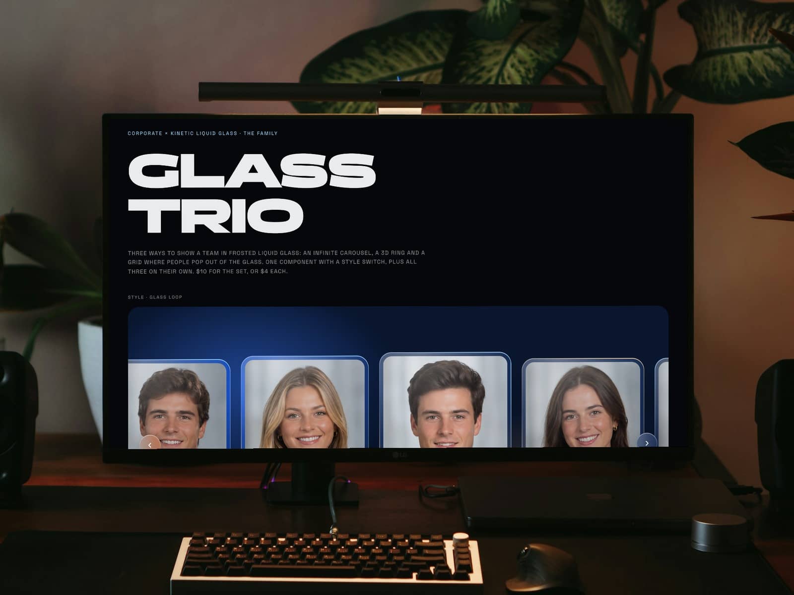 Corporate Glass Trio
