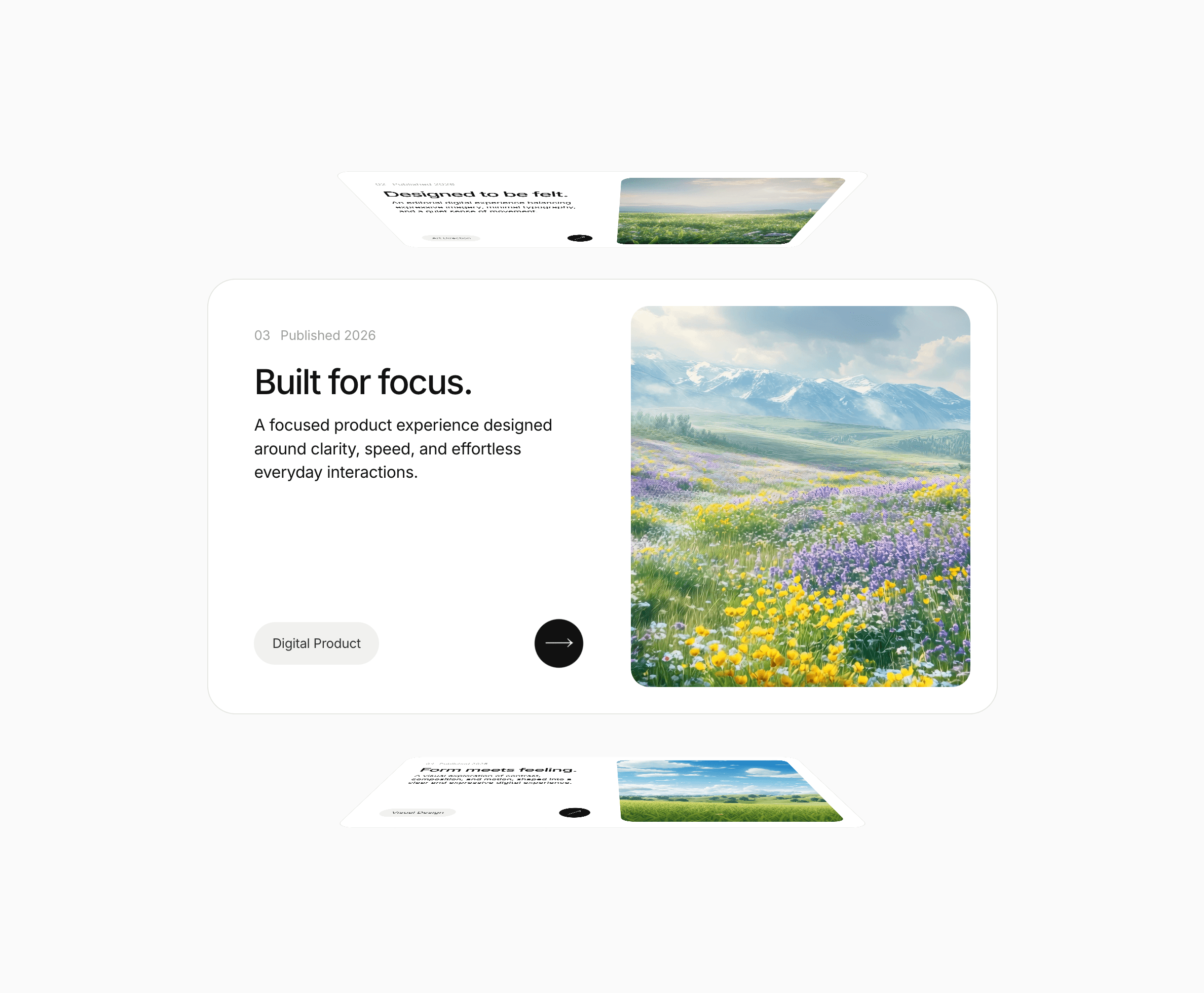 3D Scroll Cards