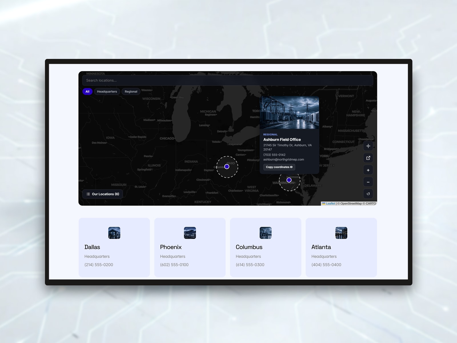 Locations Map- CMS