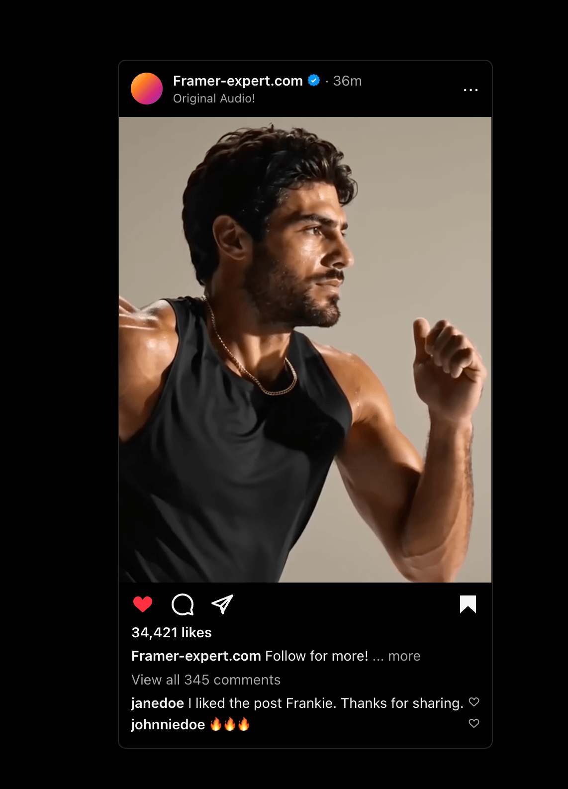 Instagram Video Card