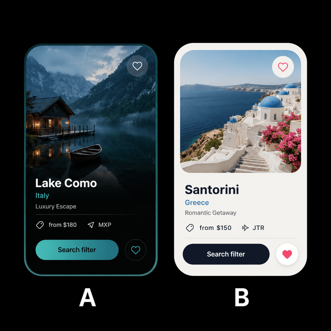 Discover stunning destinations through beautifully crafted travel cards that combine elegant visuals with essential travel details. Compare prices, save your favorite places, and explore your next adventure with a clean, intuitive, and modern experience designed to inspire every journey.