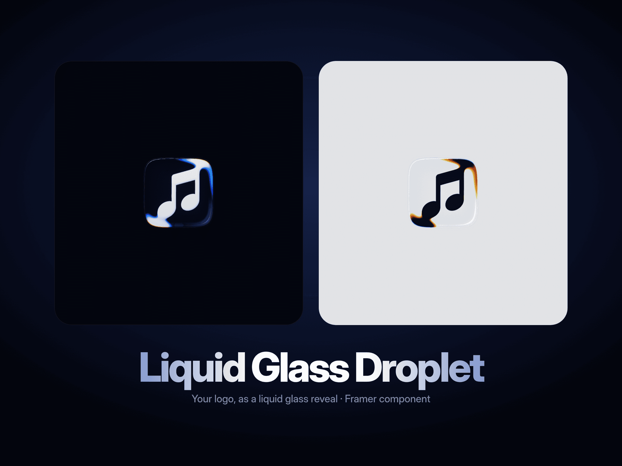 Liquid Glass Droplet