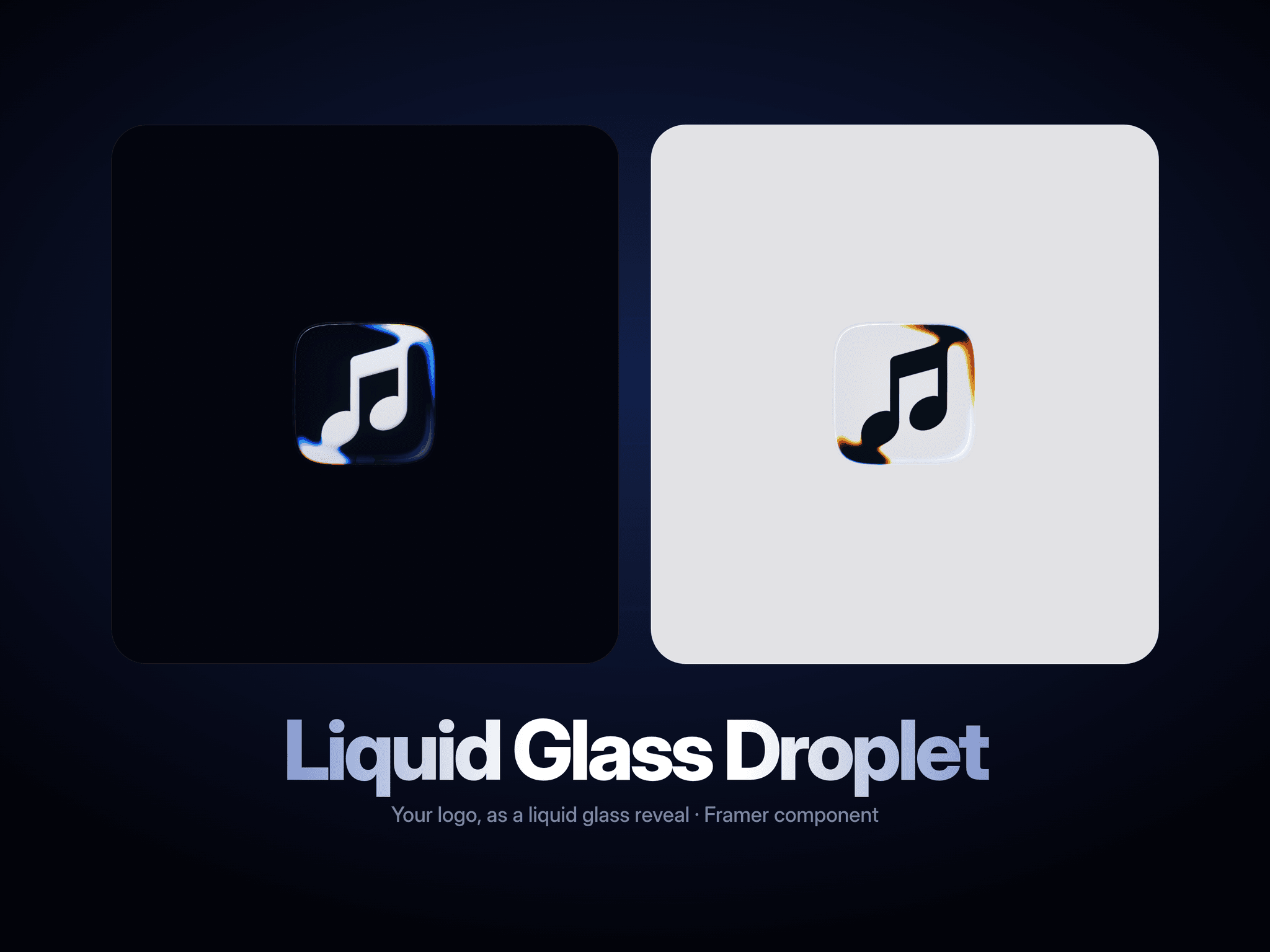 Liquid Glass Droplet