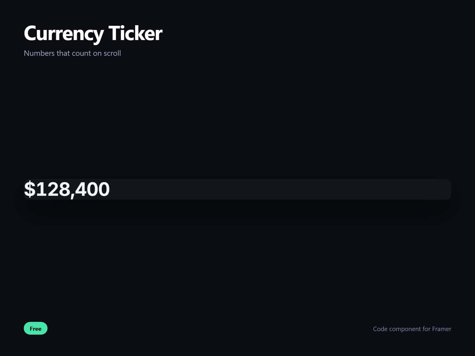 Currency Ticker