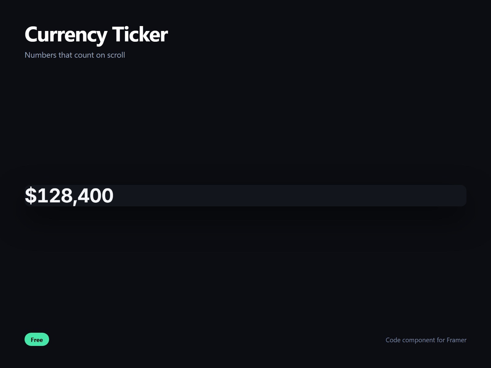 Currency Ticker