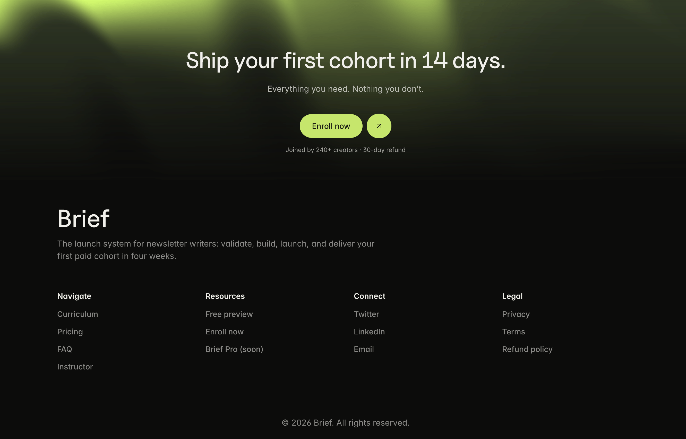Brief Cohort
