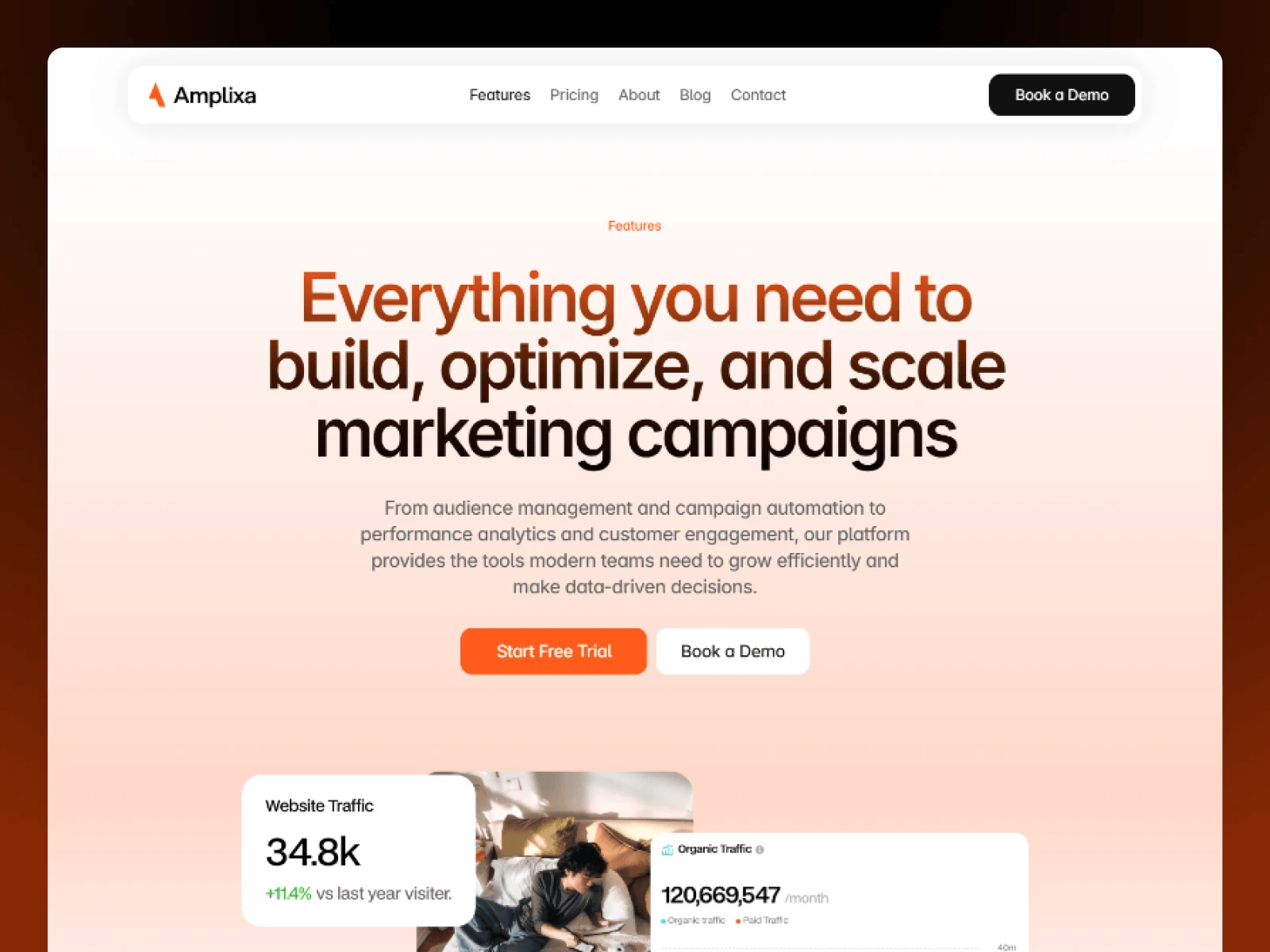 Preview Link: https://amplixa.framer.website/Buy Link: https://contra.com/payment-link/5snpw7Zi-amplixa-marketing-agency-templateA premium marketing agency template built for modern businesses that want to launch faster and convert more visitors into clients.✓ CMS Support✓ Advanced Animations✓ Responsive Design✓ Lead Generation Forms✓ Agency-Focused LayoutsWhether you're launching a new agency website or refreshing an existing brand, Amplixa provides a flexible foundation designed to help businesses grow, attract clients, and stand out online.