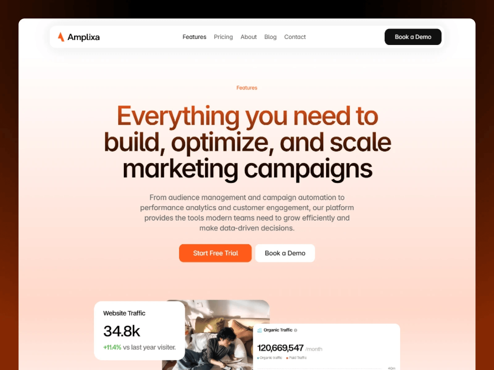 Preview Link: https://amplixa.framer.website/A premium marketing agency template built for modern businesses that want to launch faster and convert more visitors into clients.✓ CMS Support✓ Advanced Animations✓ Responsive Design✓ Lead Generation Forms✓ Agency-Focused LayoutsWhether you're launching a new agency website or refreshing an existing brand, Amplixa provides a flexible foundation designed to help businesses grow, attract clients, and stand out online.