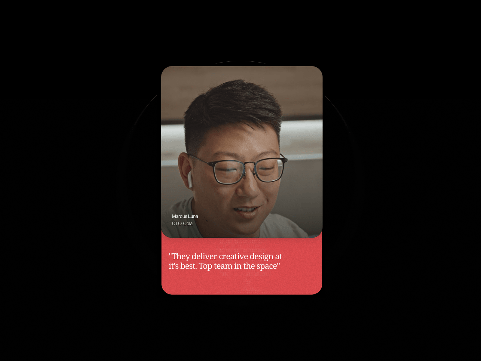 Testimonial Pill