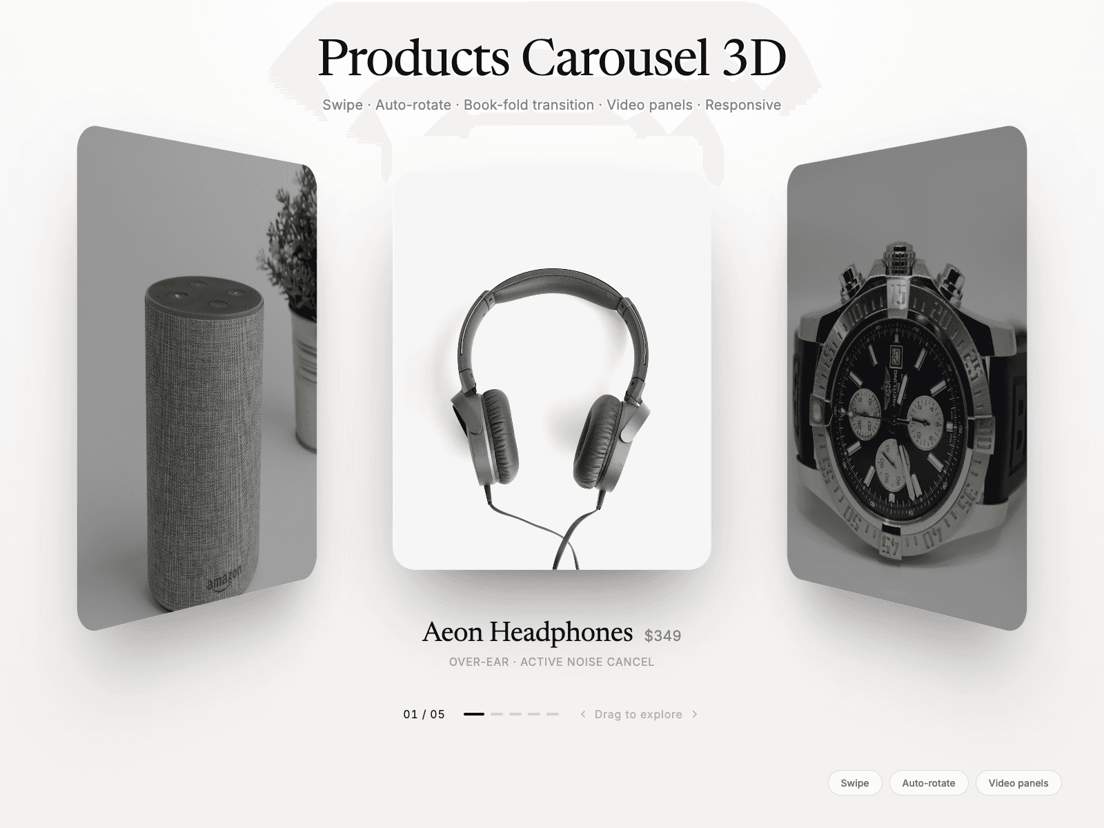 Products Carousel 3D