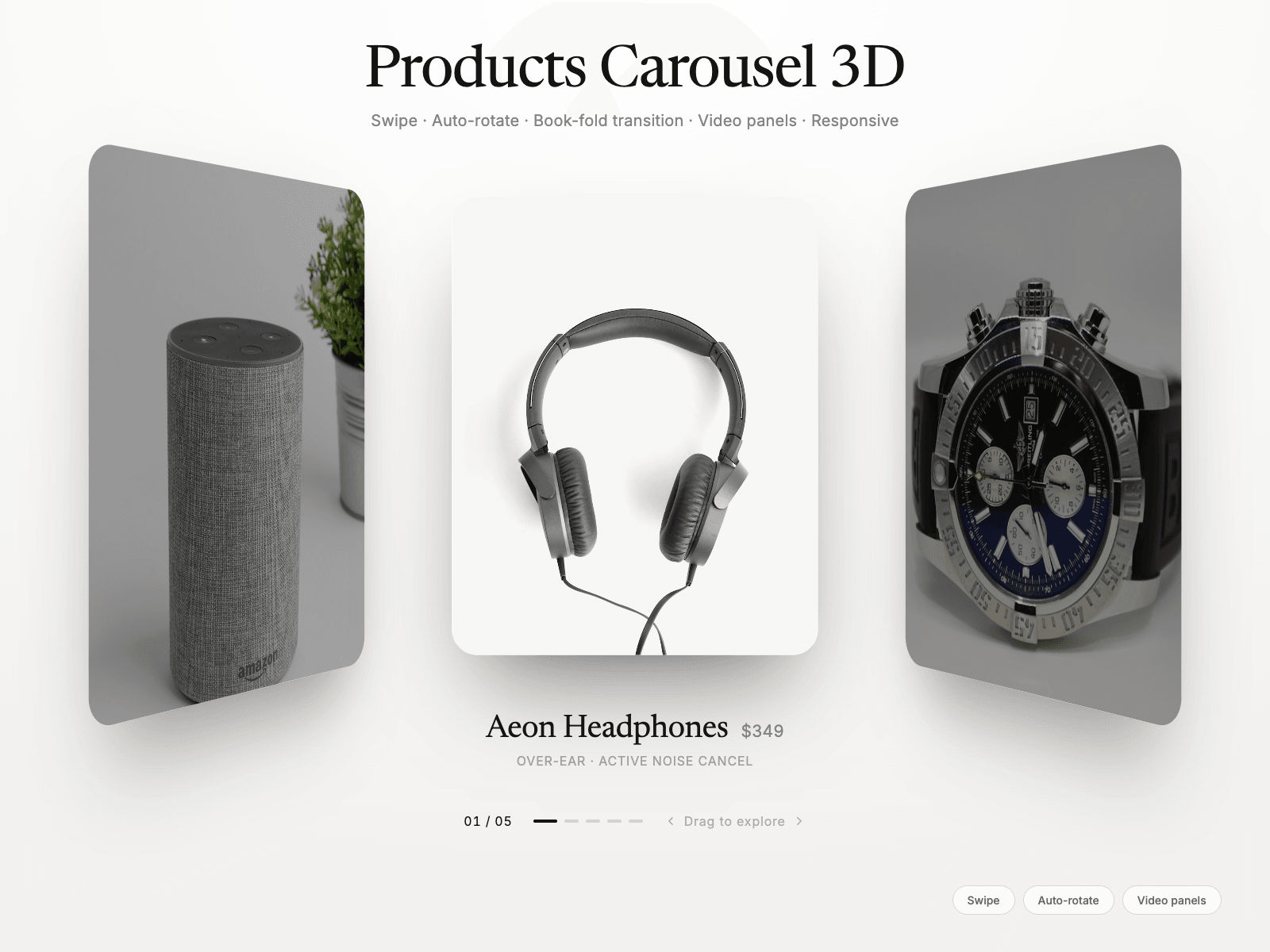 Products Carousel 3D