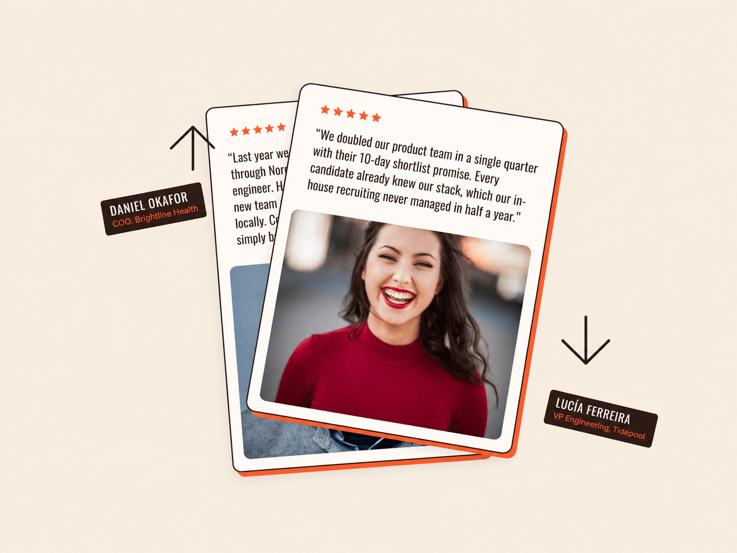 Stacked Review Cards