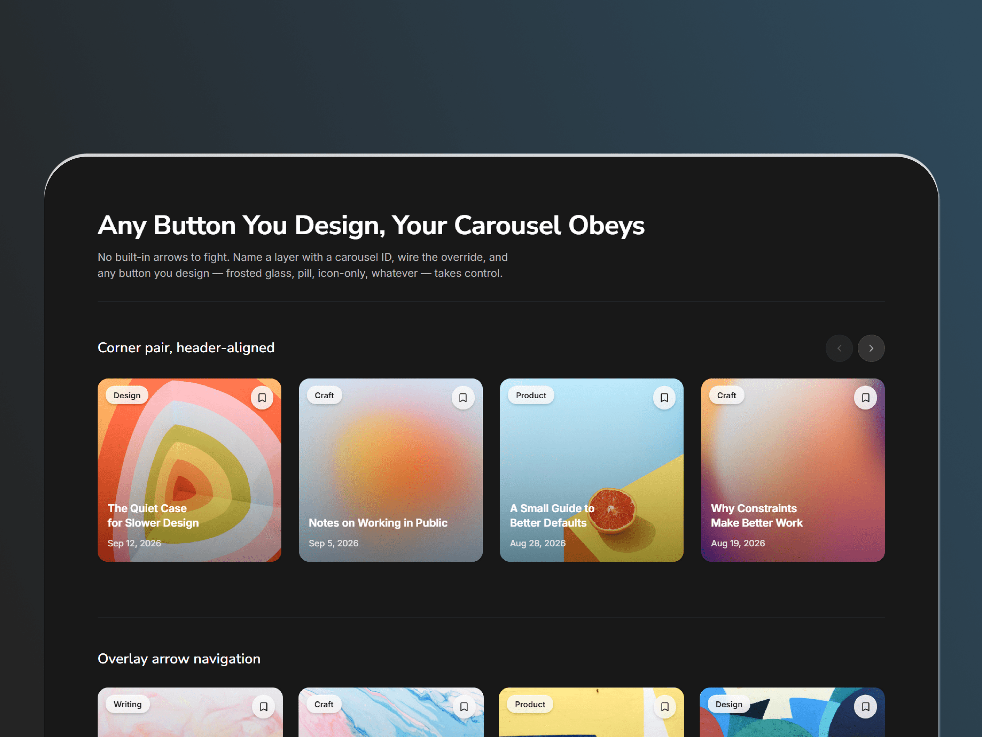 Custom CMS Carousel