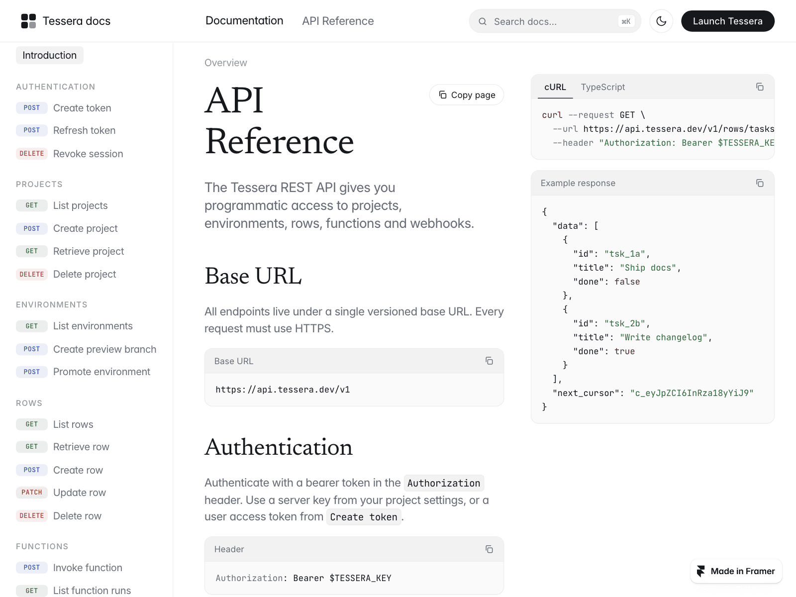 Tessera Dev