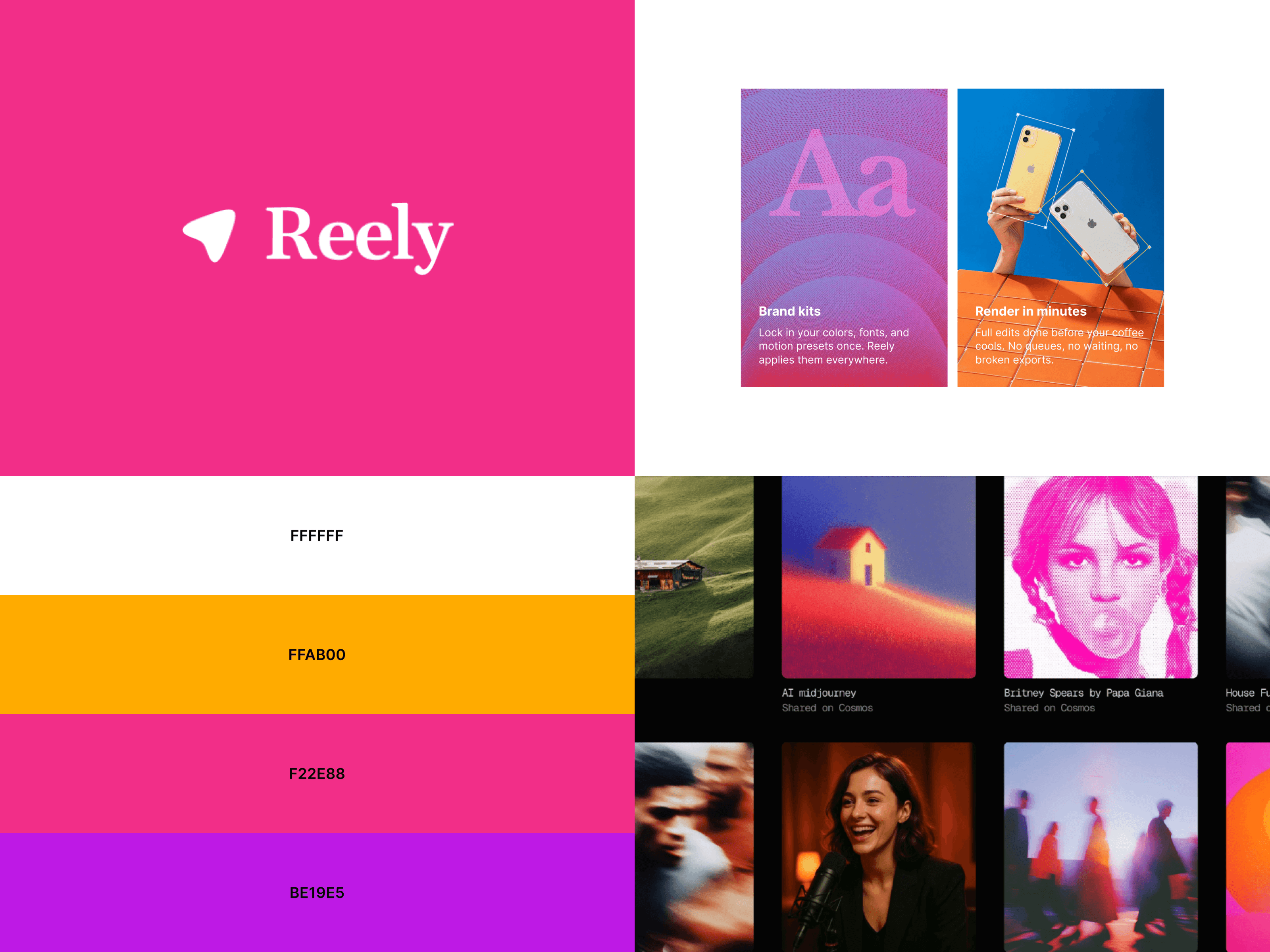 Been working on this Framer template recently - Reely 🎬An AI video tool landing page. Dark UI, lots of gradients.Link - https://reely.framer.ai/