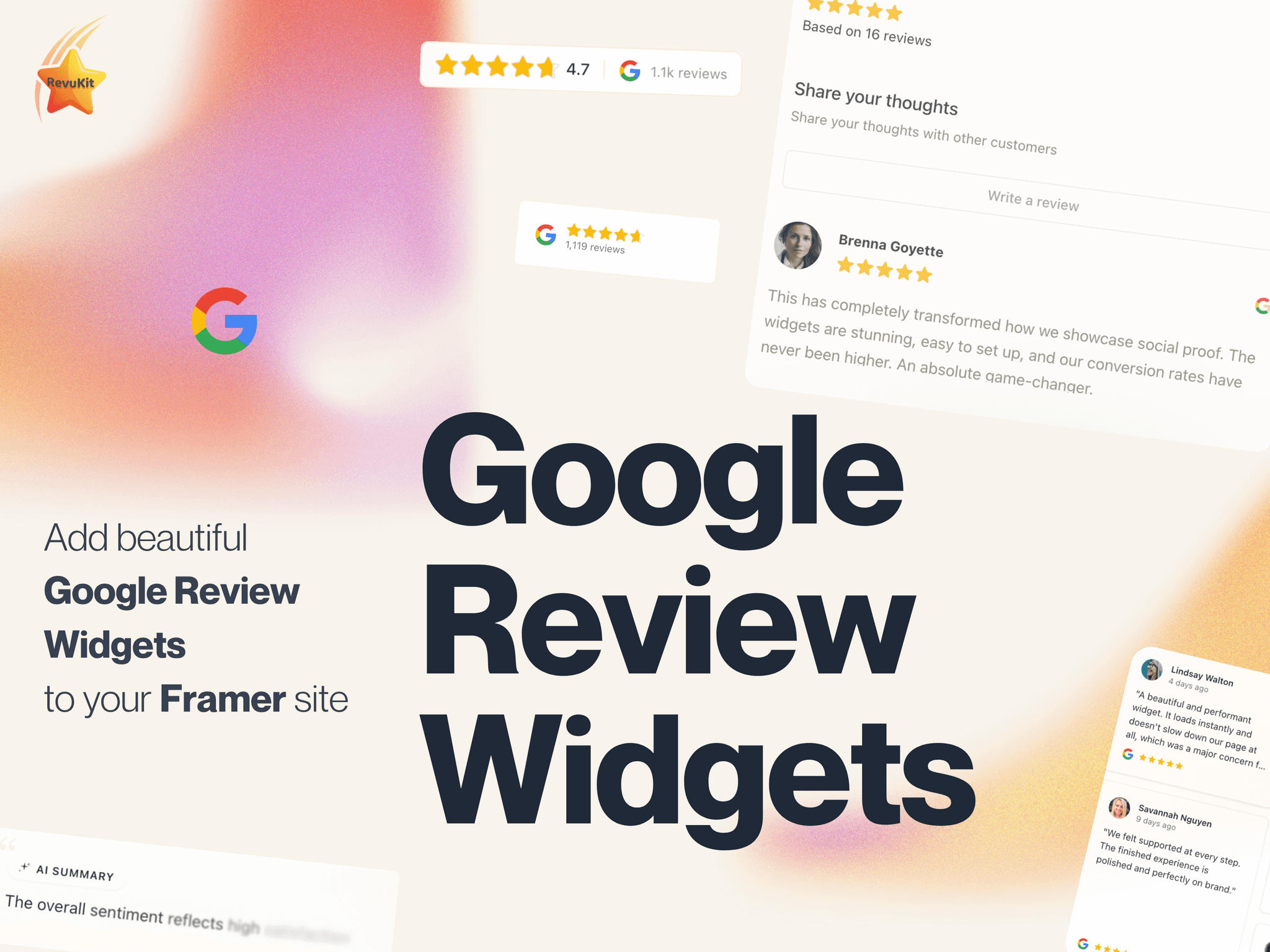 RevuKit - Google Reviews