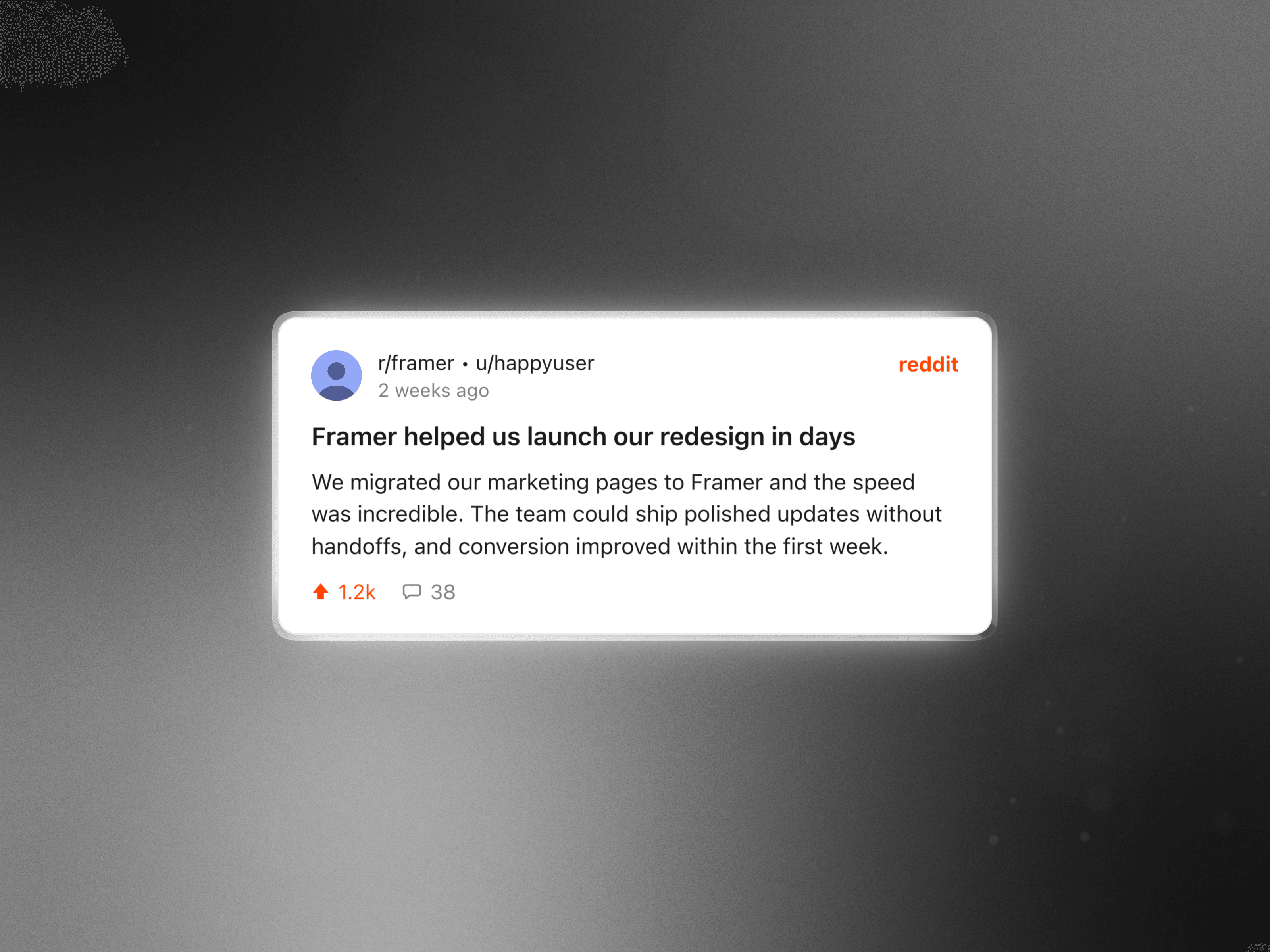 Reddit Card
