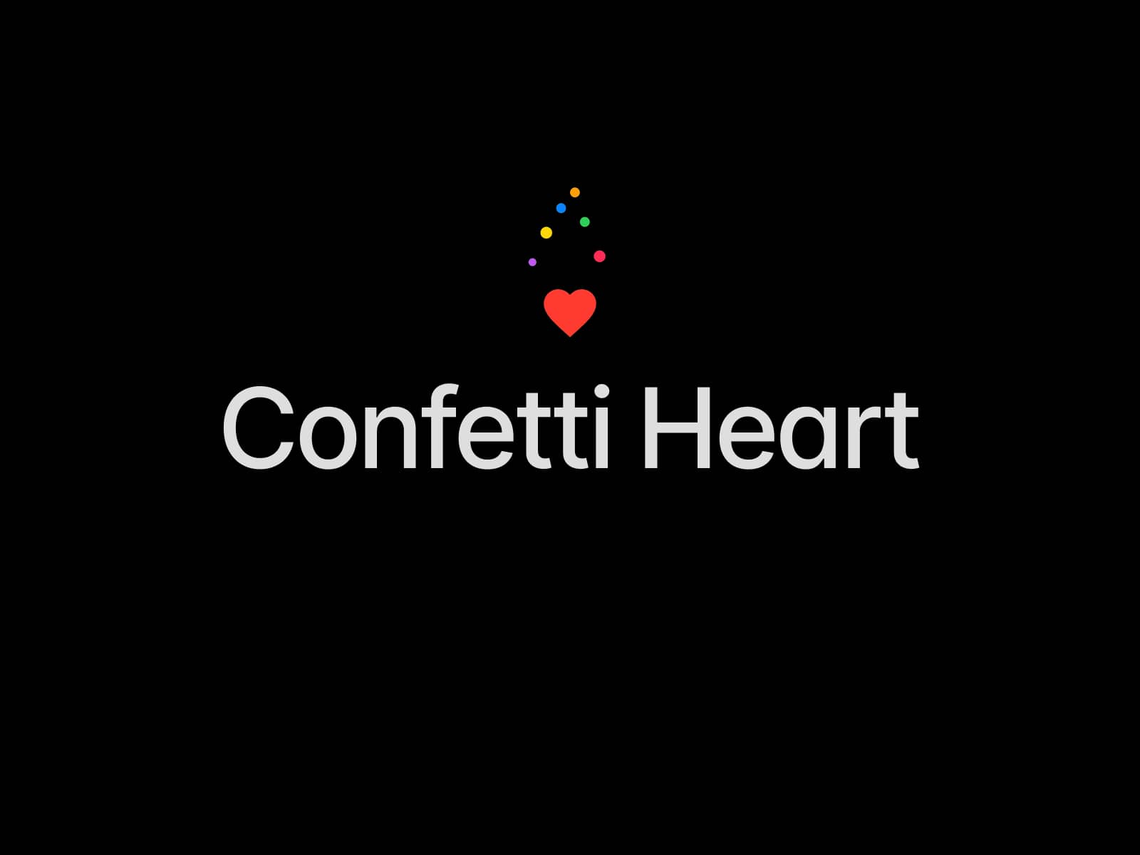 Confetti Heart
