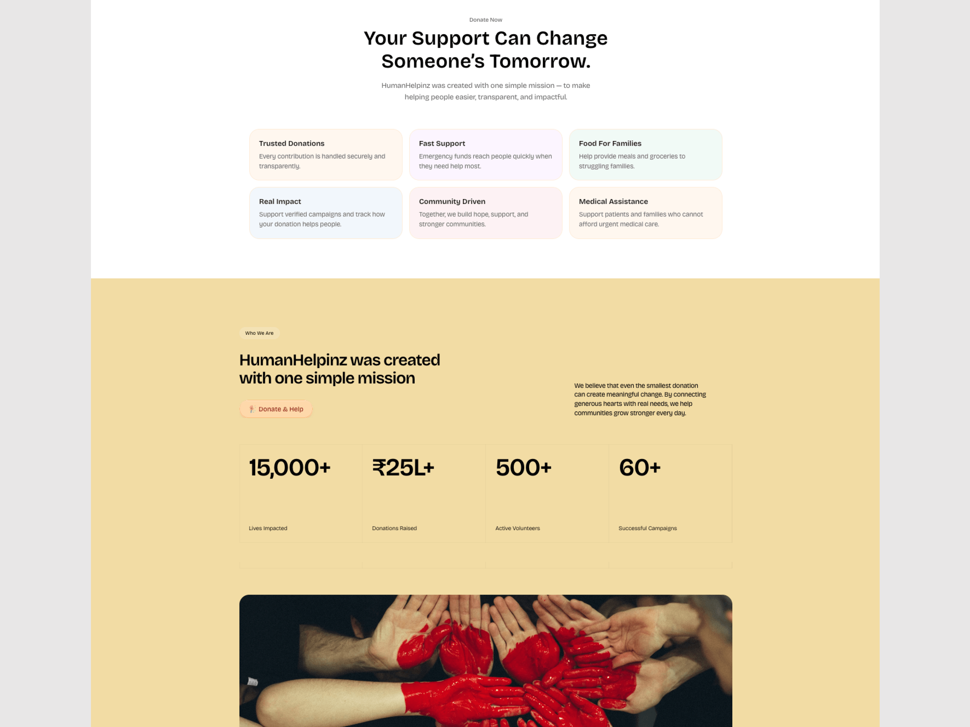 HumanHelpinz — Donation Landing PageHumanHelpinz is a community-focused donation landing page designed to make giving feel simple, transparent, and impactful.At Airzon Agency, we crafted the UI/UX and brought the responsive experience to life in Framer, with a focus on clear messaging, trust, accessibility, and meaningful calls to action.Designed in Figma. Built in Framer. ⚡Live Site: humanhelpinz.framer.websiteServices: UI/UX Design · Landing Page Design · Responsive Web Design · Framer Development