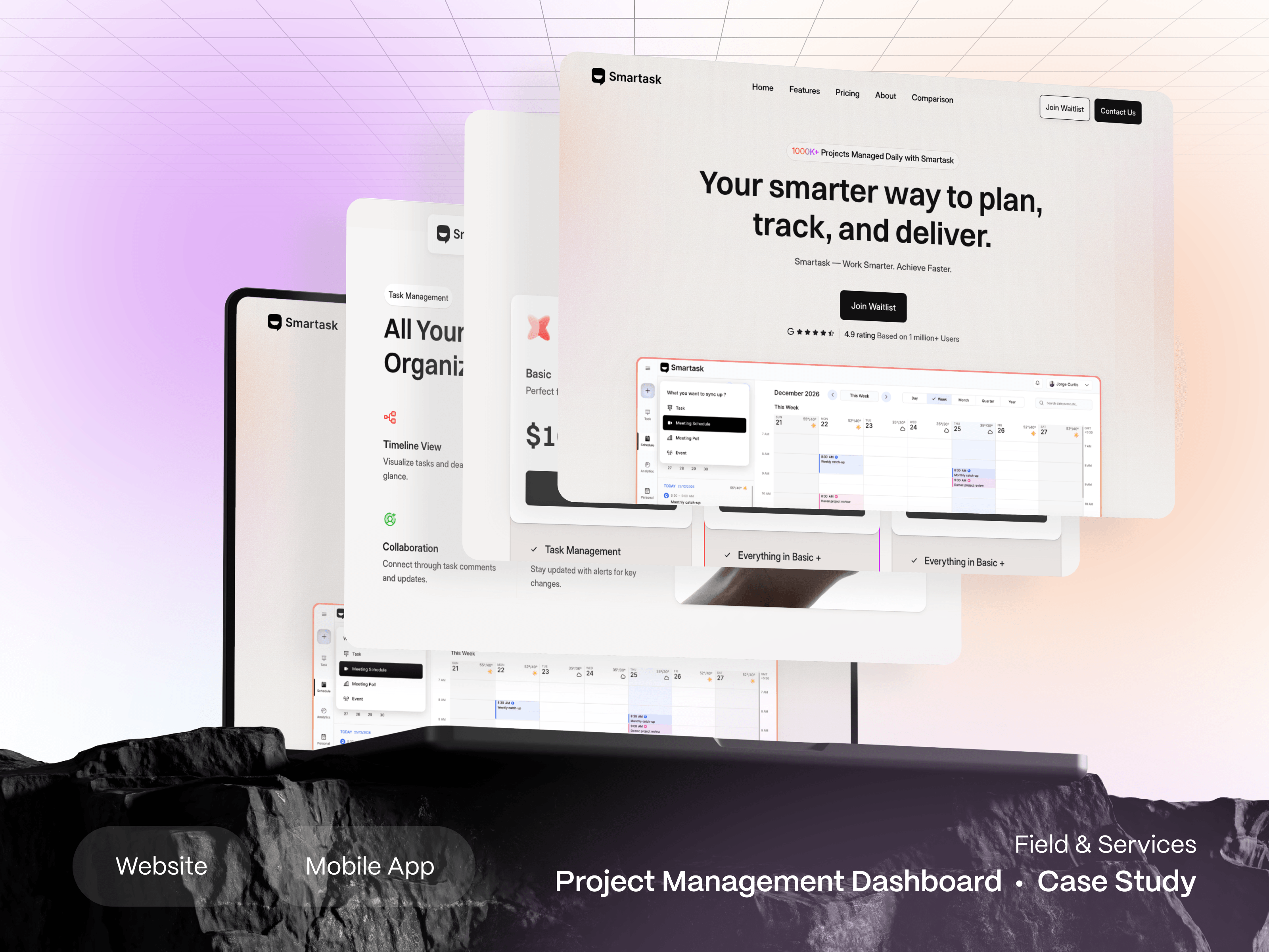 Smartask — Task Management PlatformSmartask is a modern task management platform designed to help teams organize projects, manage workflows, and stay productive through an intuitive digital experience.At Airzon Agency, we handled the project end-to-end — from UX strategy and UI/UX design in Figma to a scalable design system and responsive multi-page Framer development.The result is a clean, efficient experience for task tracking, collaboration, and project management across desktop, tablet, and mobile.Designed in Figma. Built in Framer. ⚡Live Site: smartask.framer.websiteCase Study: View Smartask Case Study on BehanceServices: UI/UX Design · Figma · Website Redesign · Multi-Page Web Design · Responsive Design · Framer Development