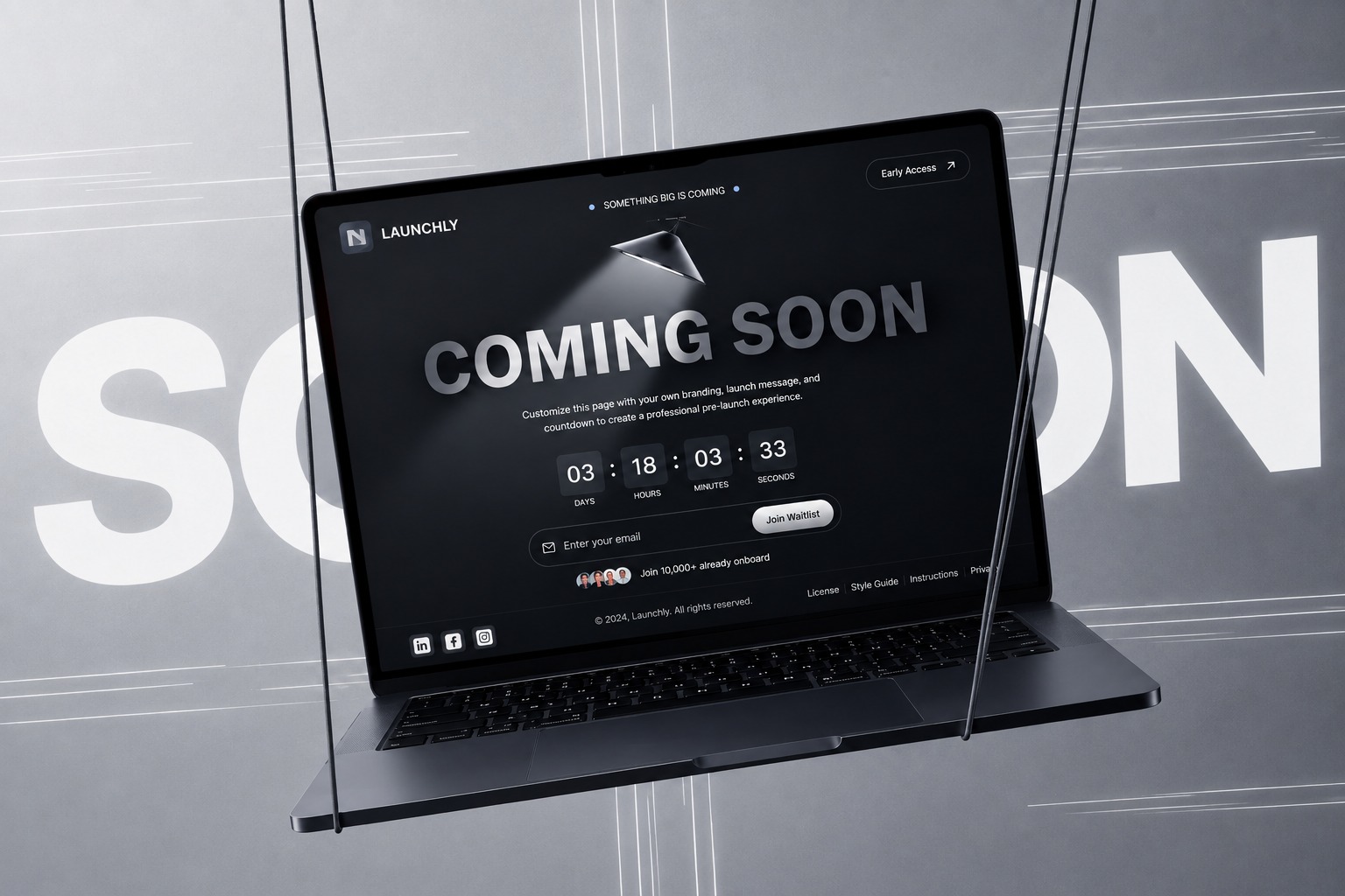 🚀 Launchly — Coming Soon ExperienceA bold and modern way to build hype before your launch. Capture attention, grow your waitlist, and make your first impression unforgettable. 🖤⏳ Countdown Ready 📧 Contact: helloflowsoft@gmail.com ⚡ Sleek Dark UI 🎯 Built for High ConversionsJoin 10,000+ already waiting… Your launch deserves this level of impact.#ComingSoon #LaunchReady #WebDesign #UIUX #StartupLaunch #DarkUI #LandingPage #DigitalProduct