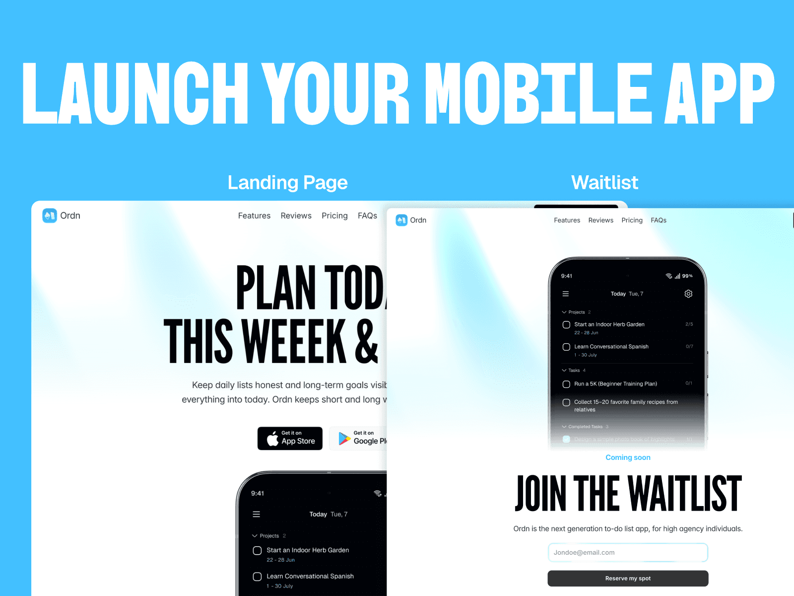 Mobile App Launch