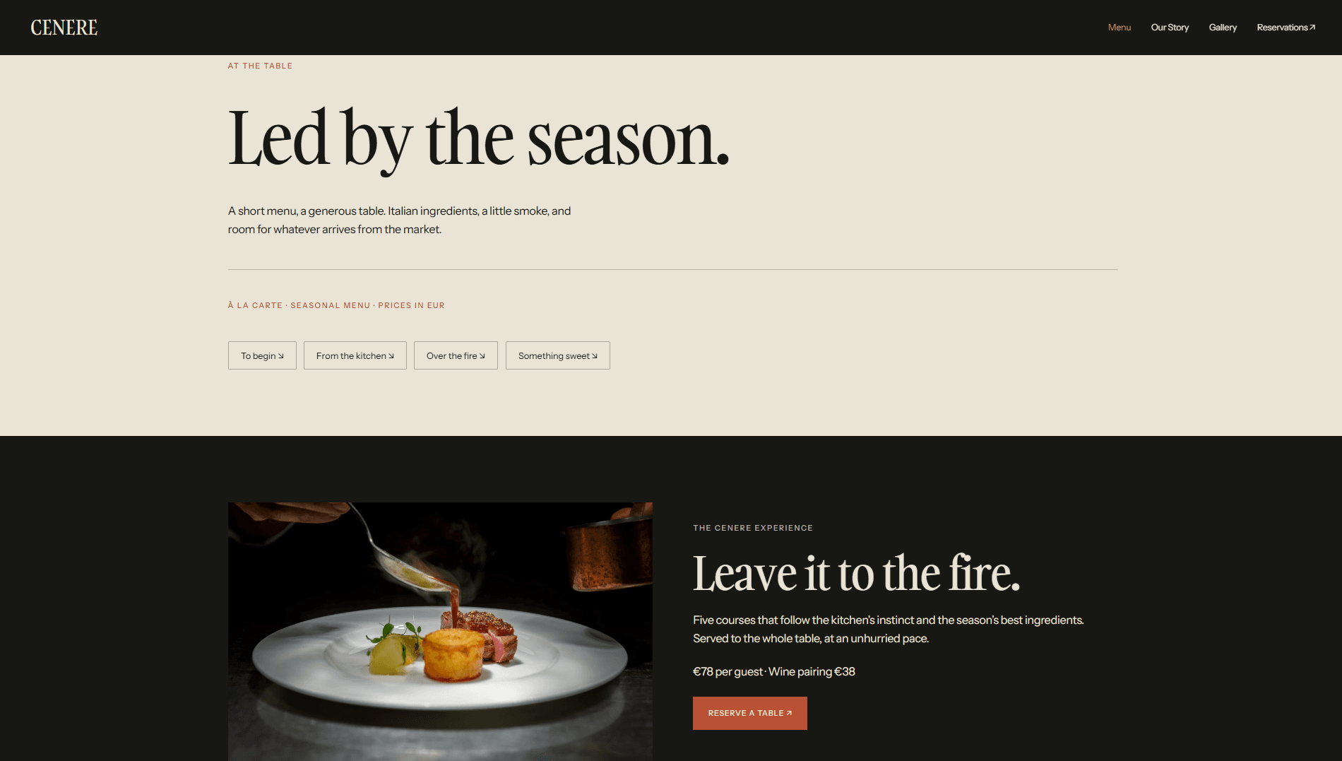 CENERE - Fire&Dining