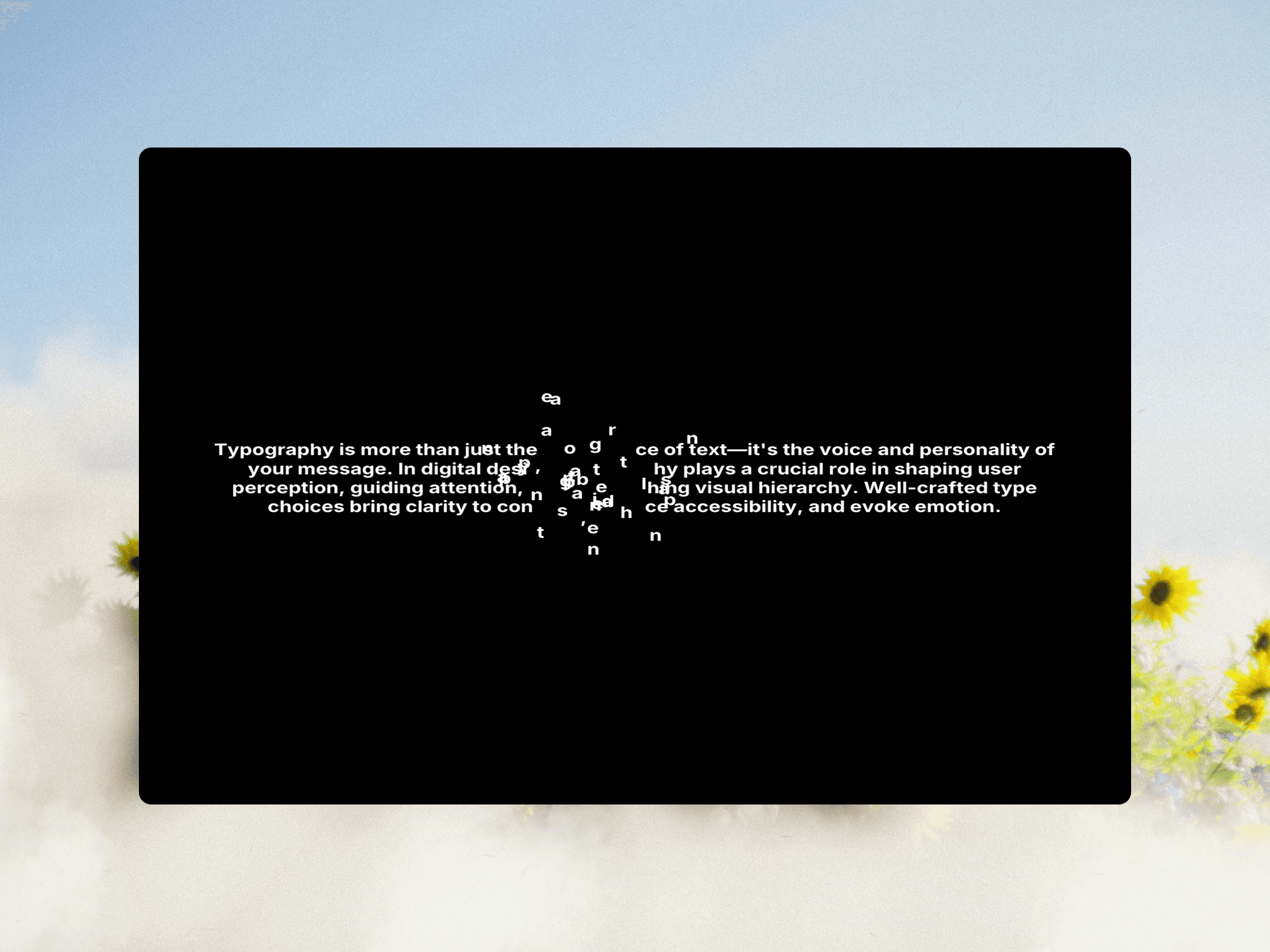 Gravity Text