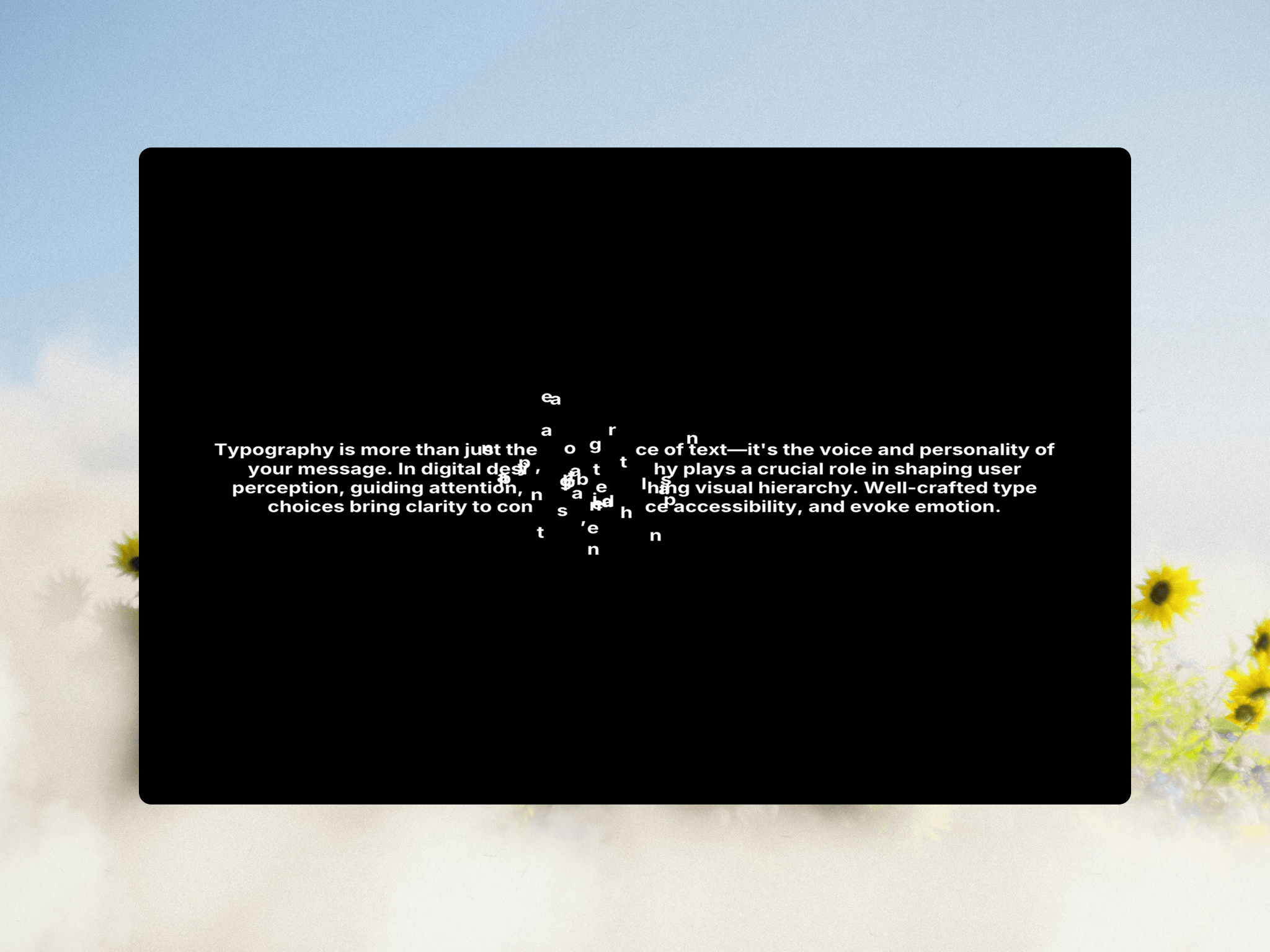 Gravity Text