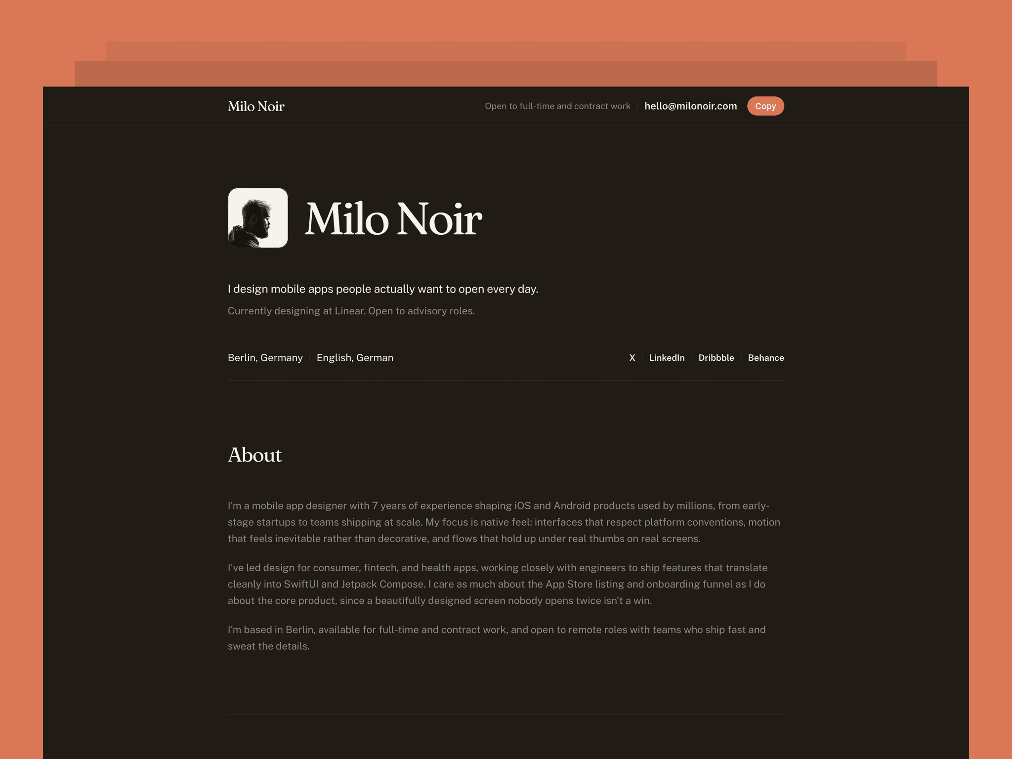 Milo Noir