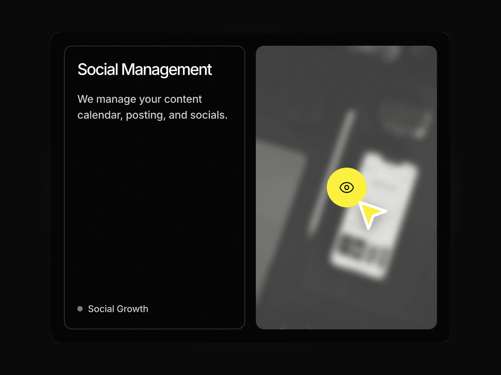 Hover Blur Icon Card