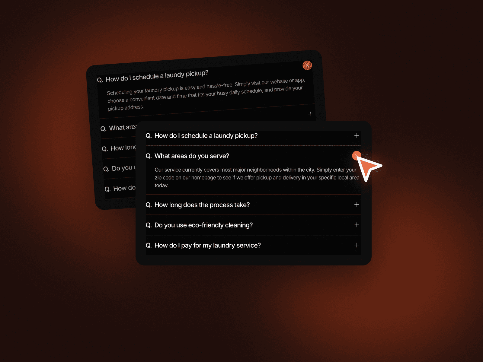 FAQ Toggle Accordion