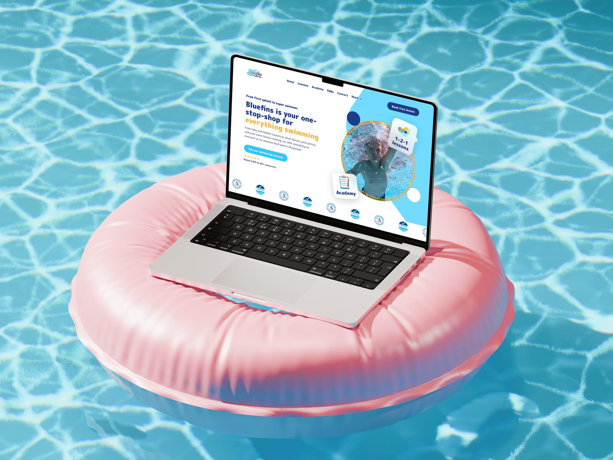 Bluefins Swimming
