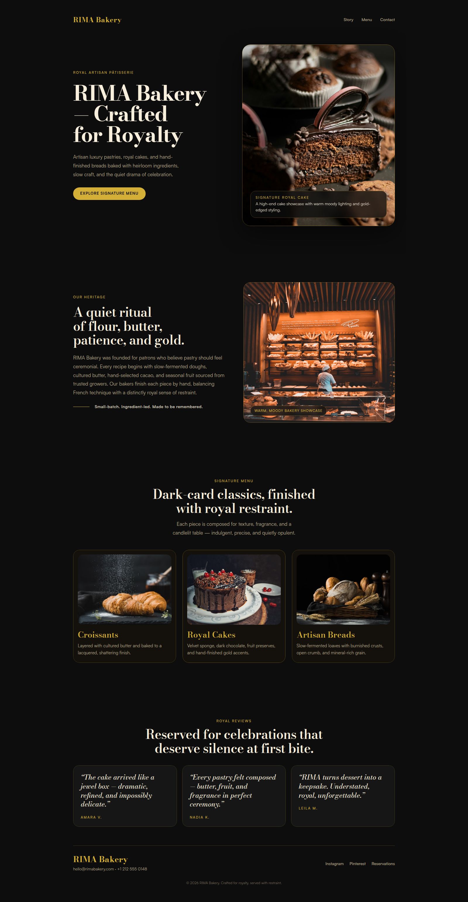 RIMA — Luxury Bakery