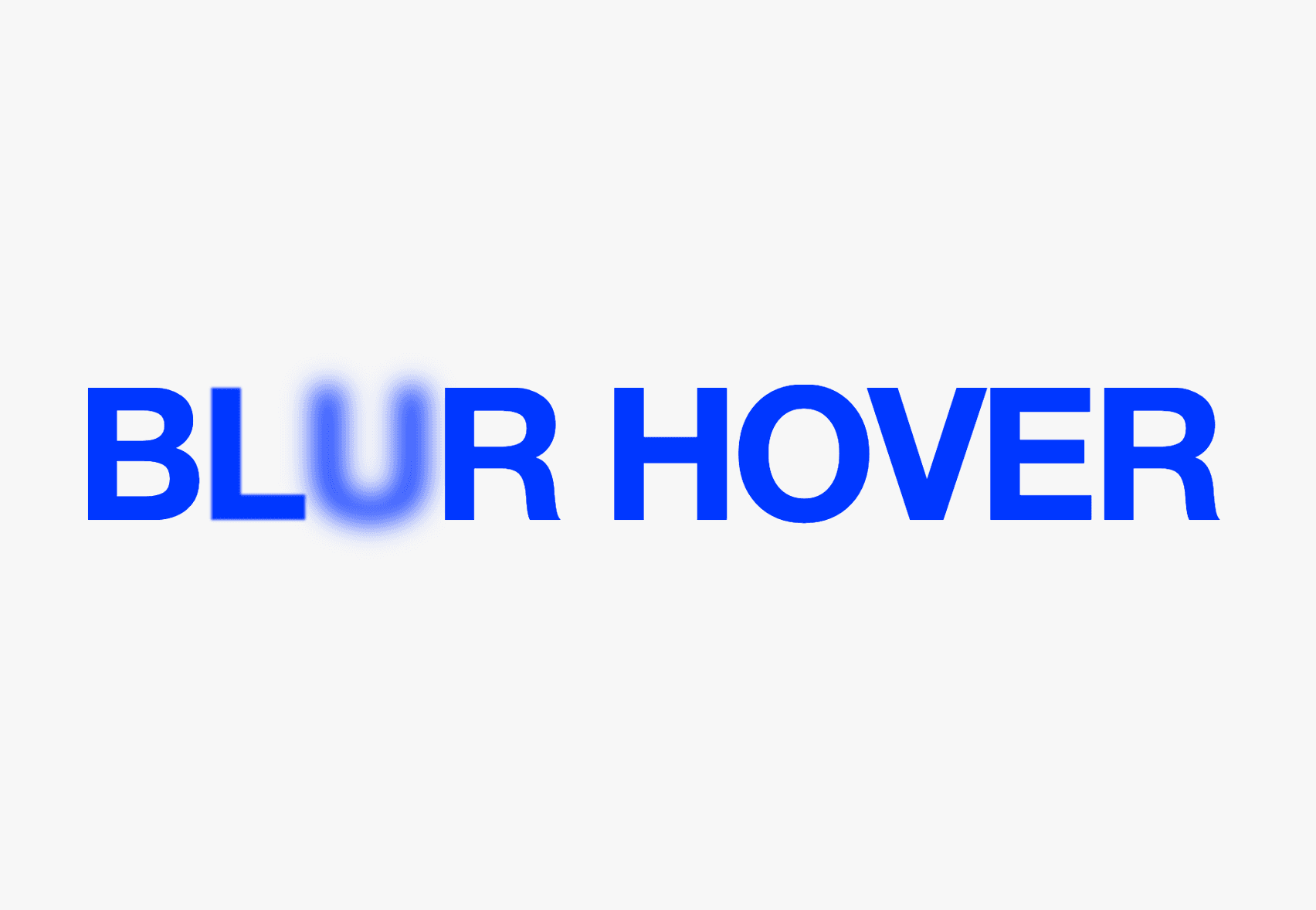 Blur Hover