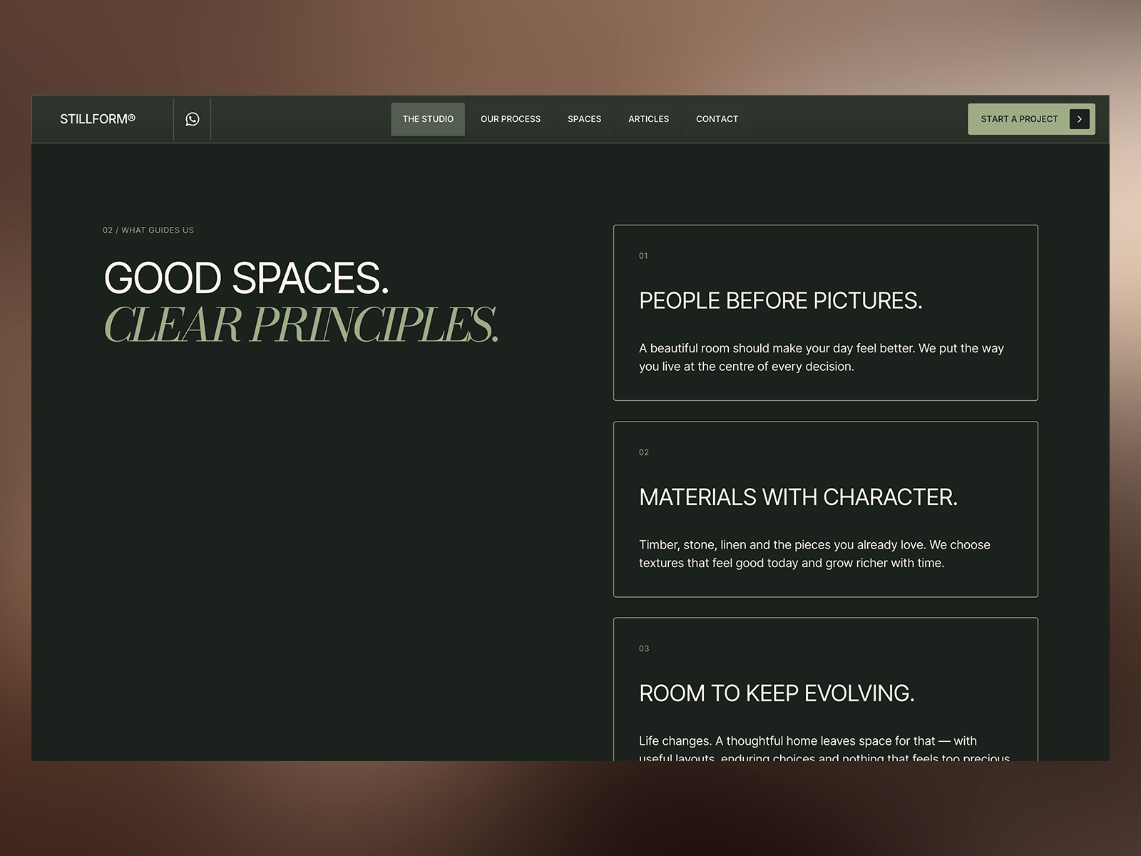 Stillform Spaces