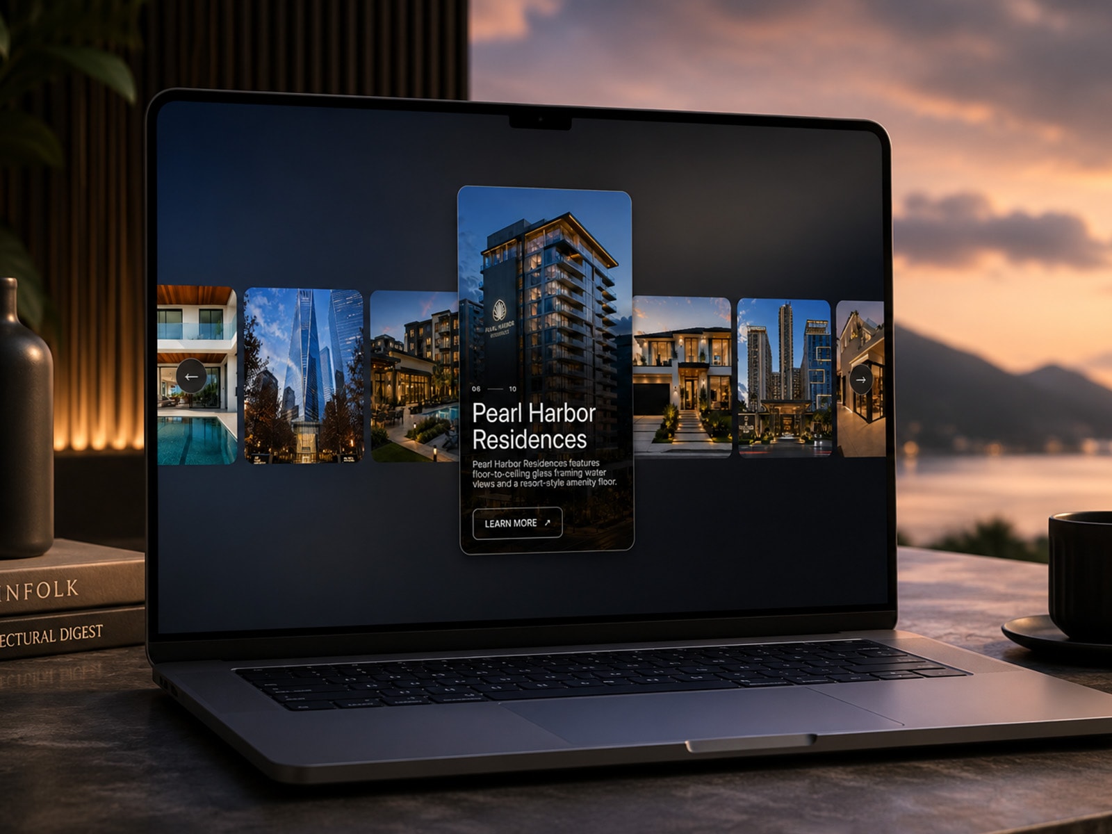 Parallax Swipe CMS
