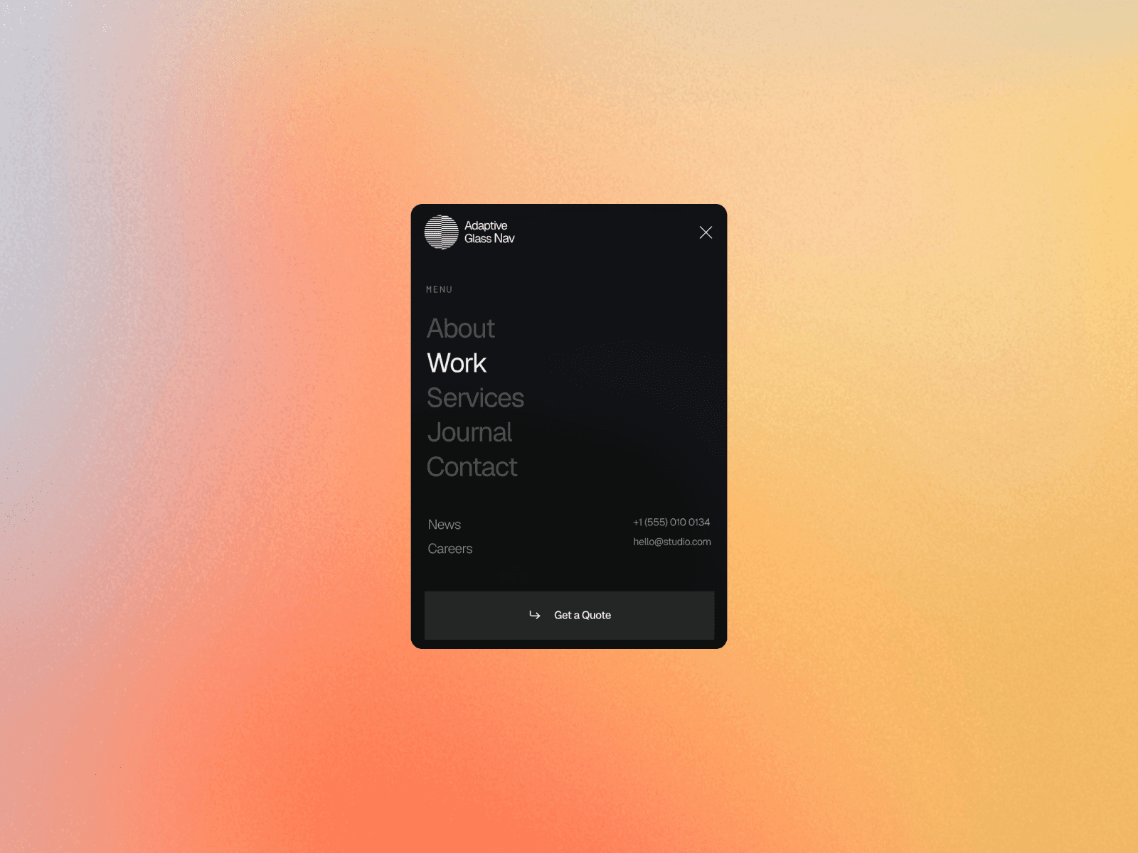 Adaptive Glass Nav