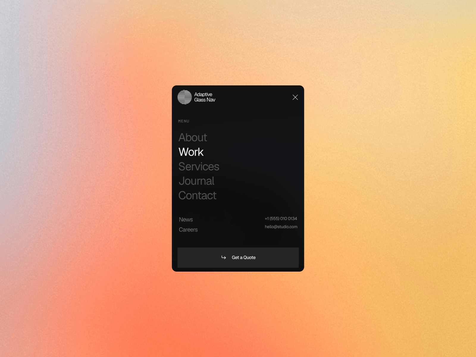 Adaptive Glass Nav