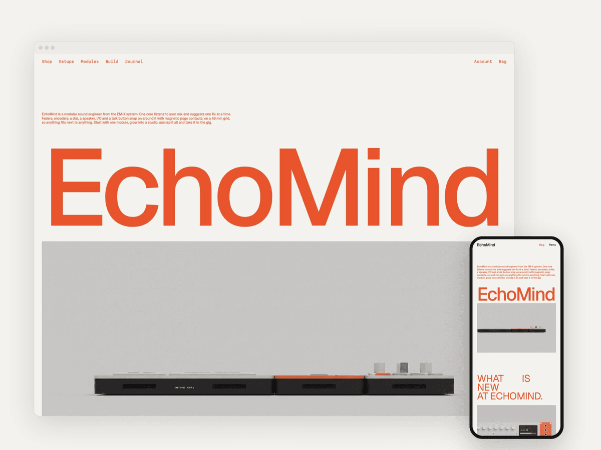 Echomind by Jonathan Moore - design asset by Framer