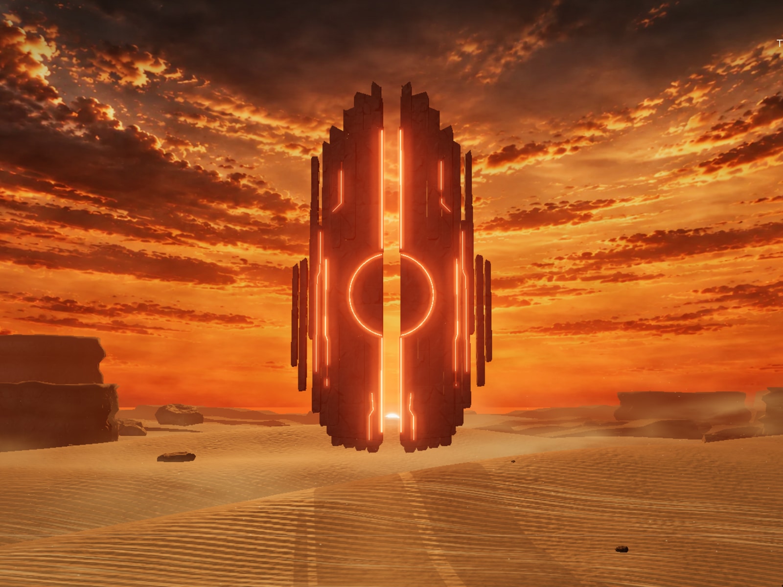 3D Desert Monolith