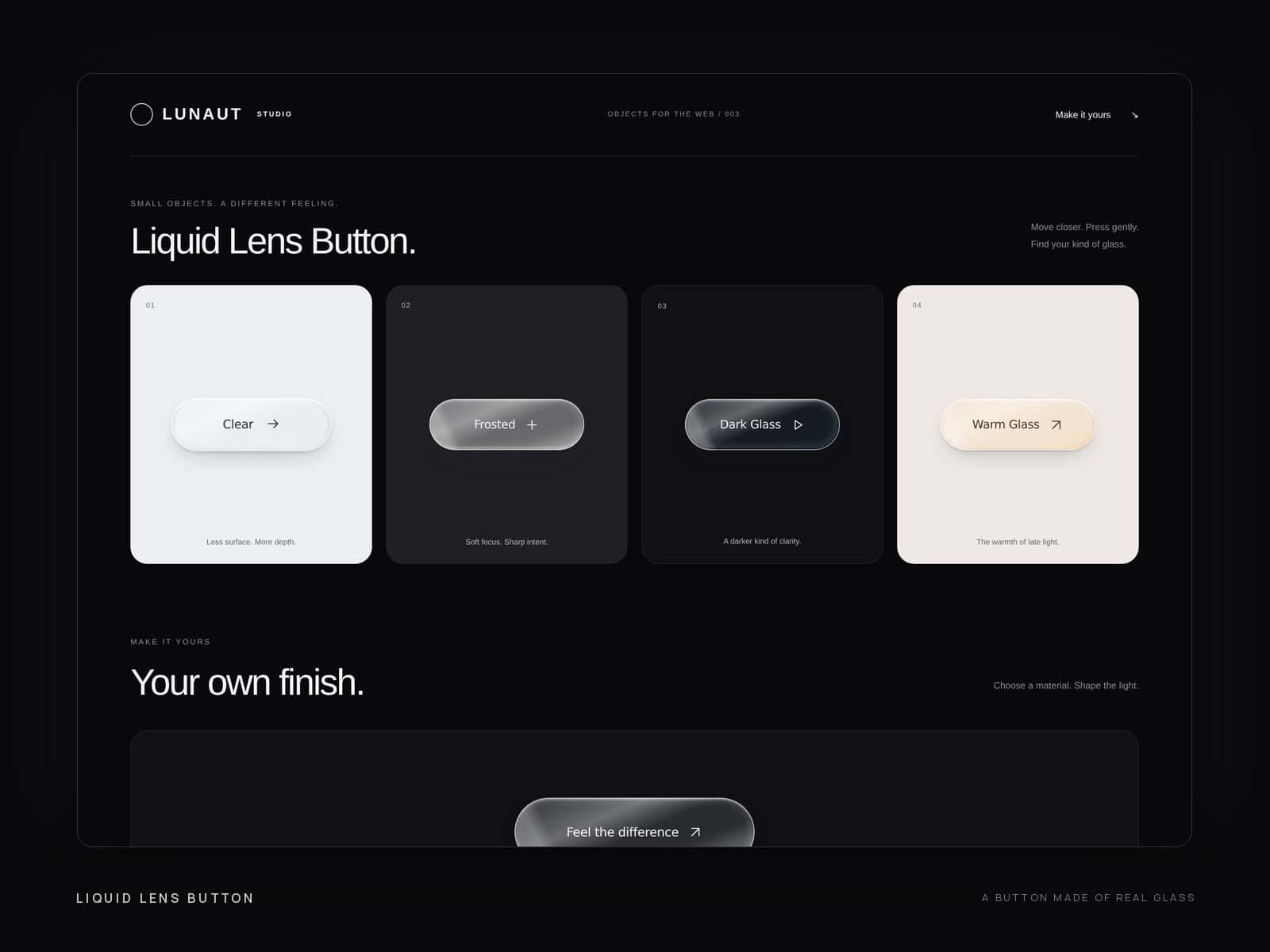Liquid Lens Button