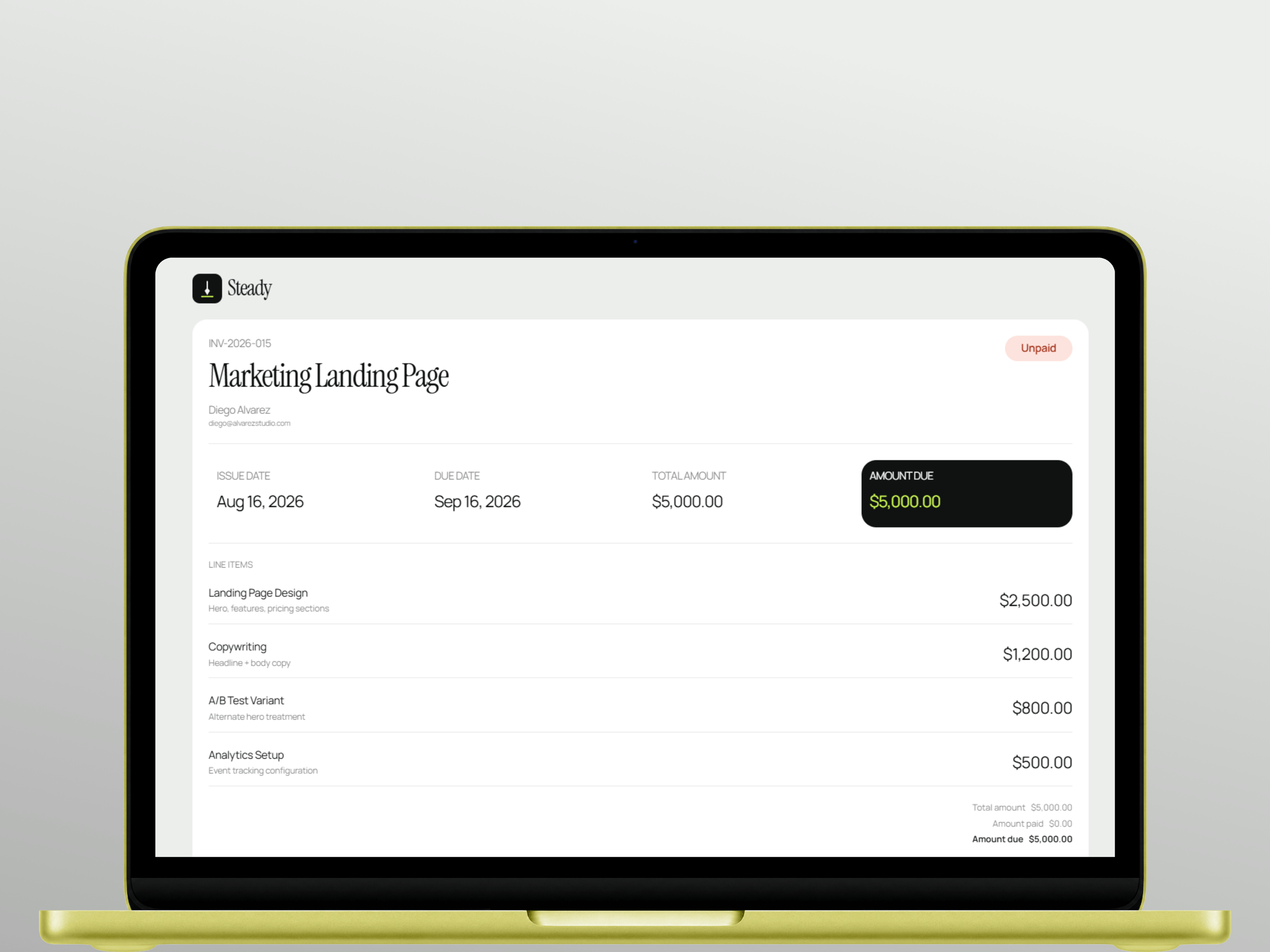 Steady Invoicing