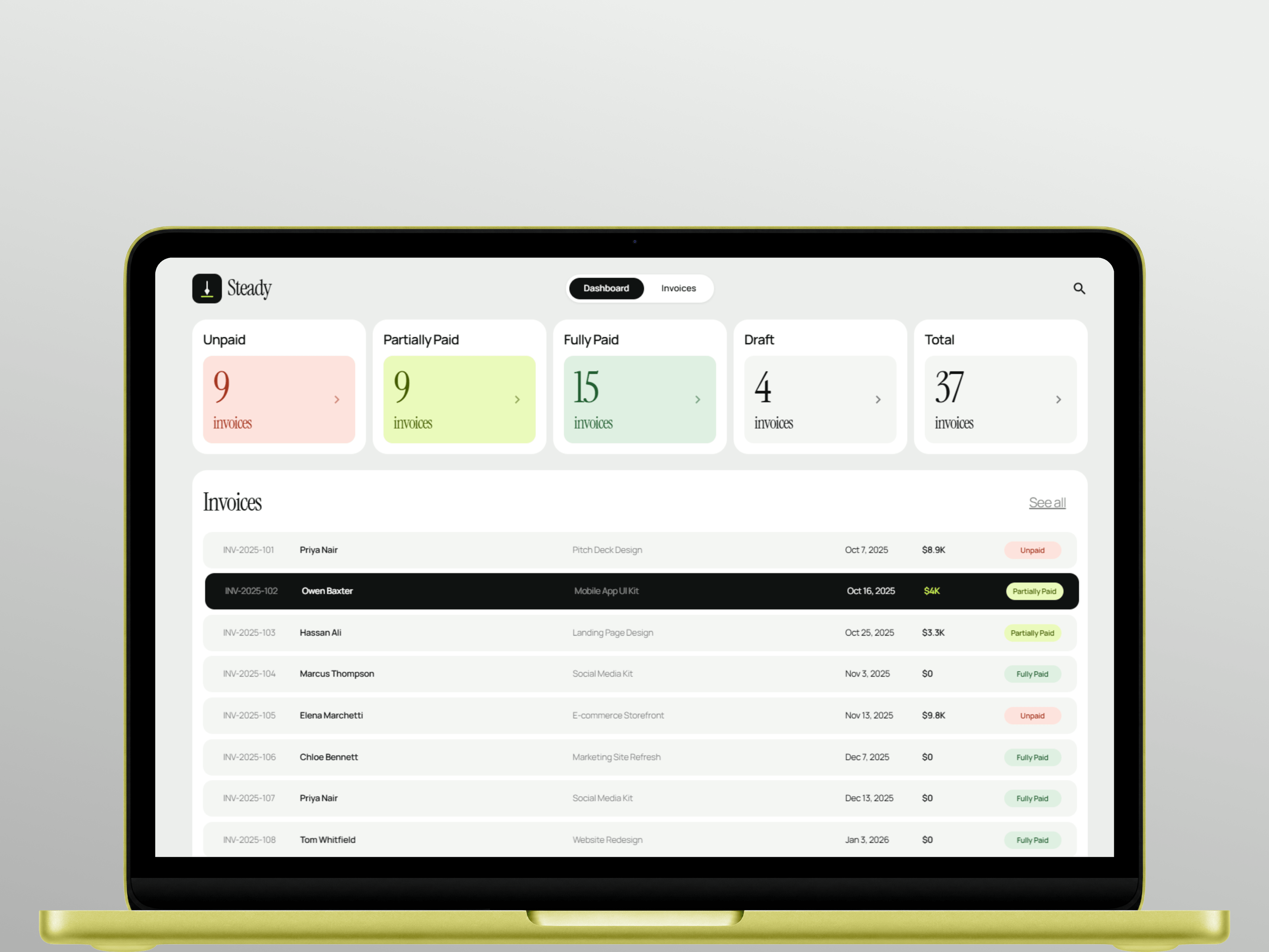 Steady Invoicing