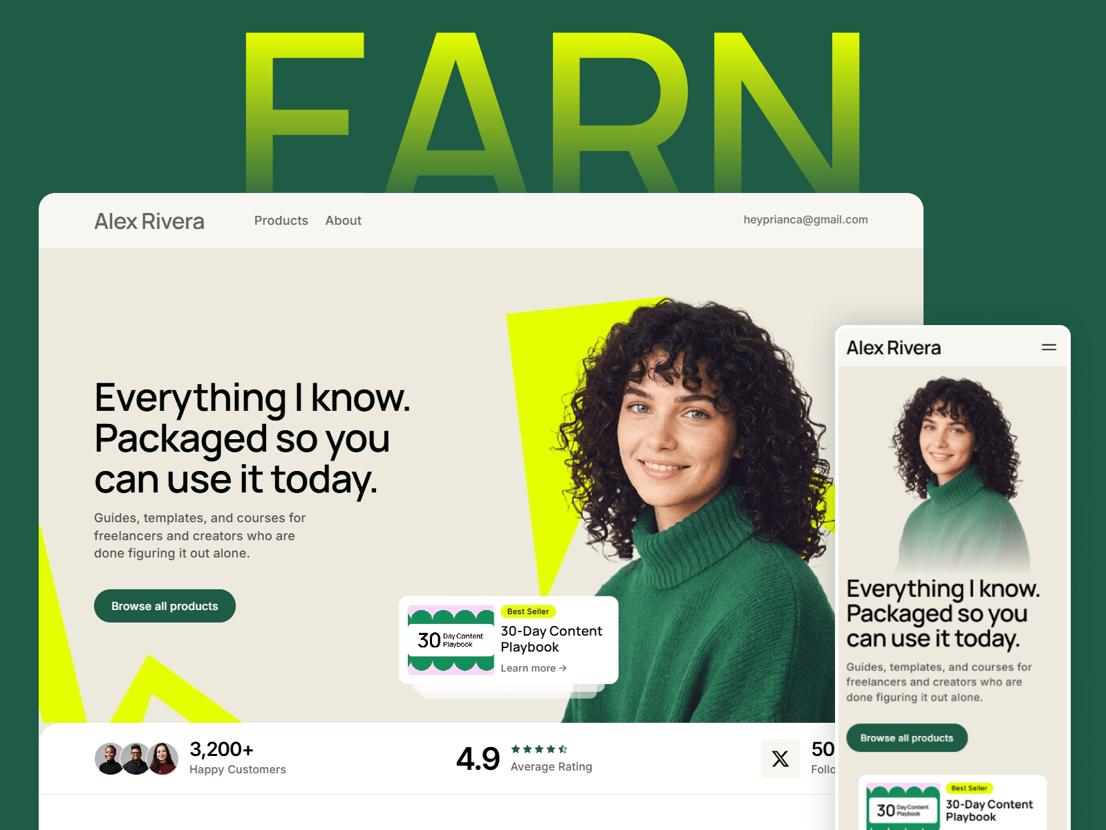EARN websit Template