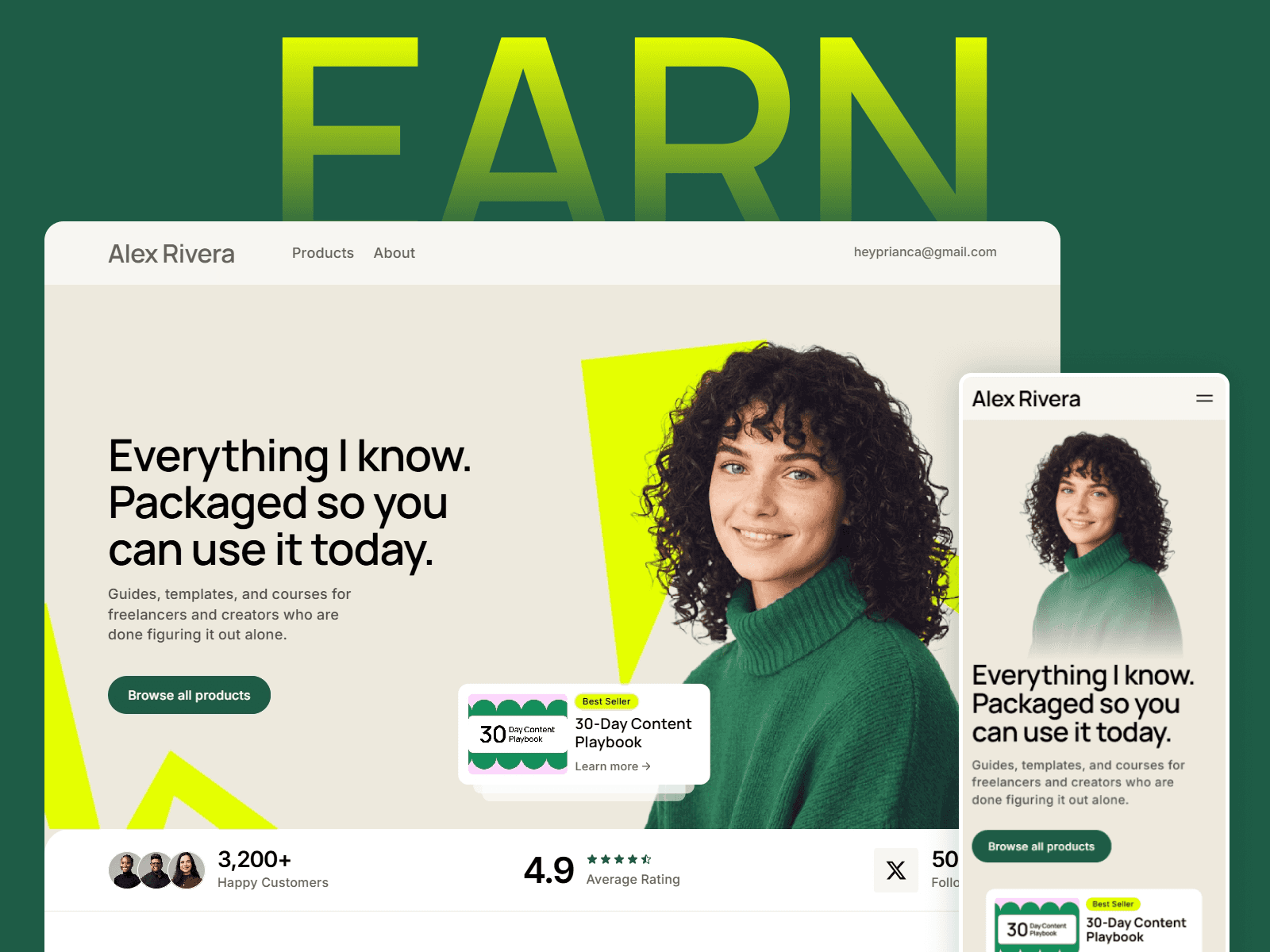 EARN websit Template