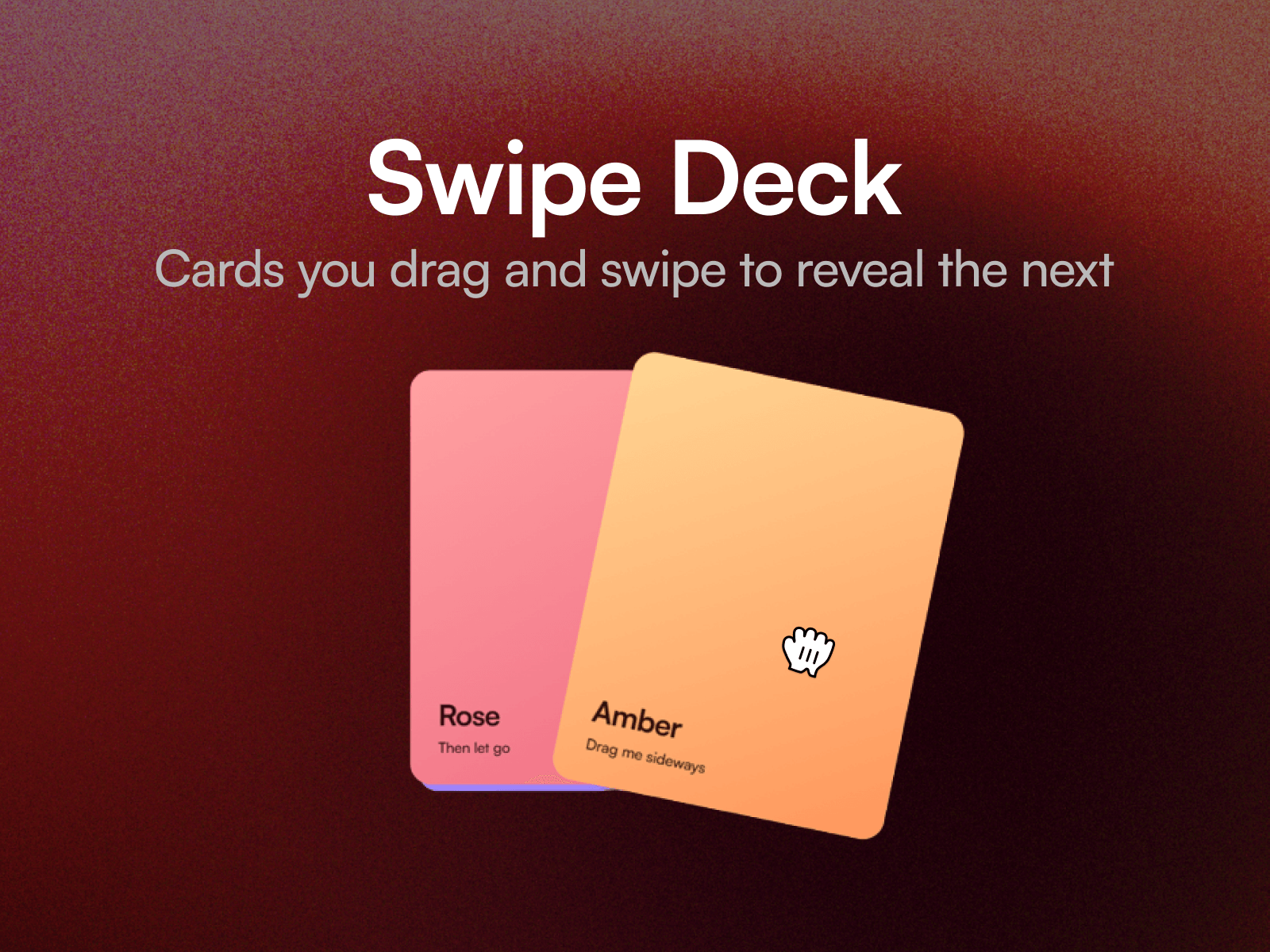 Swipe Deck