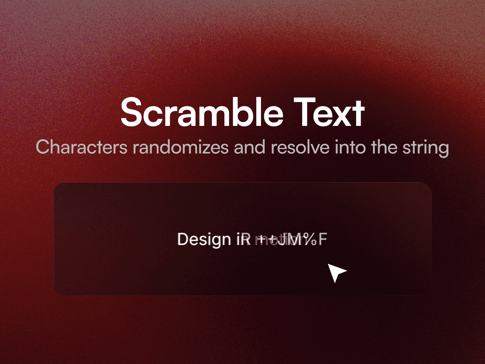 Glyph Scramble