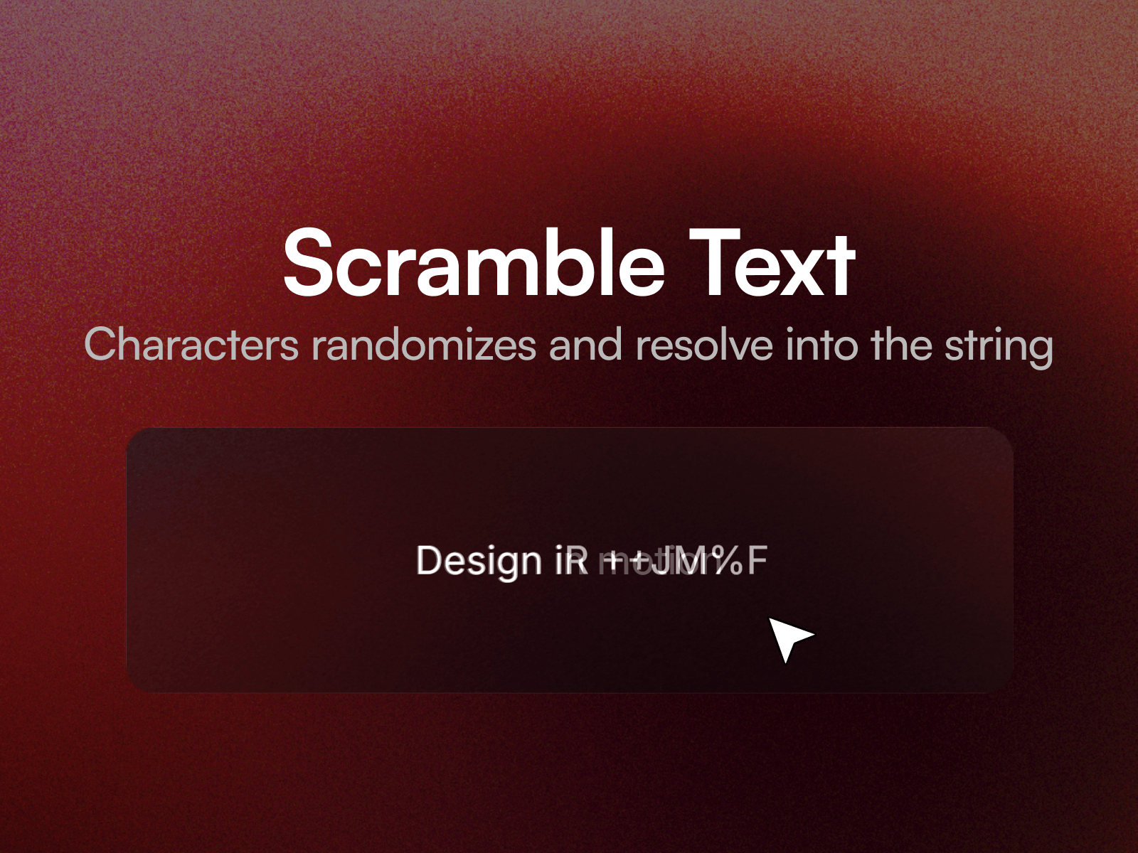 Glyph Scramble