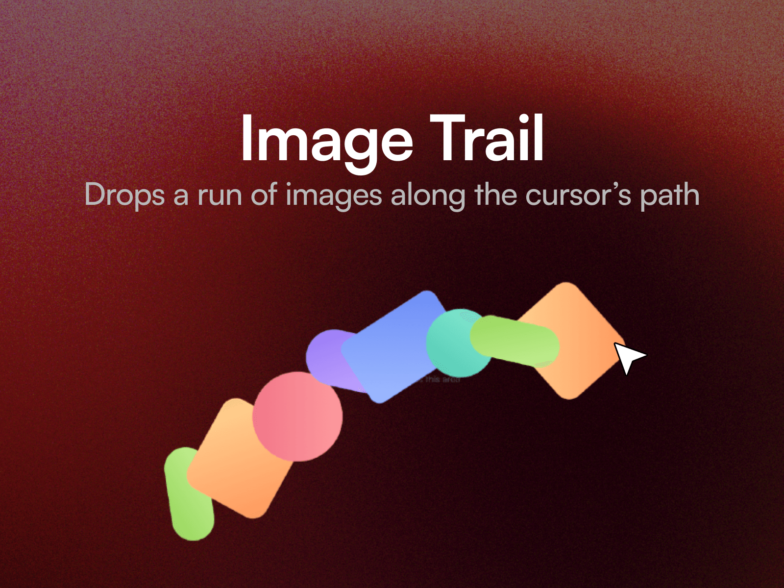 Falling Image Trail